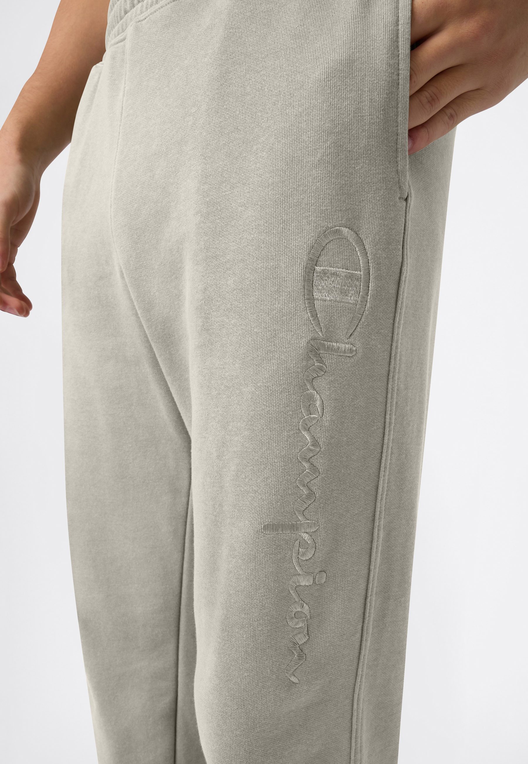 Champion Jogginghose ICONS Terry Elastic Cuff Pants Large Logo mit elastischen Bündchen, für Sportmode