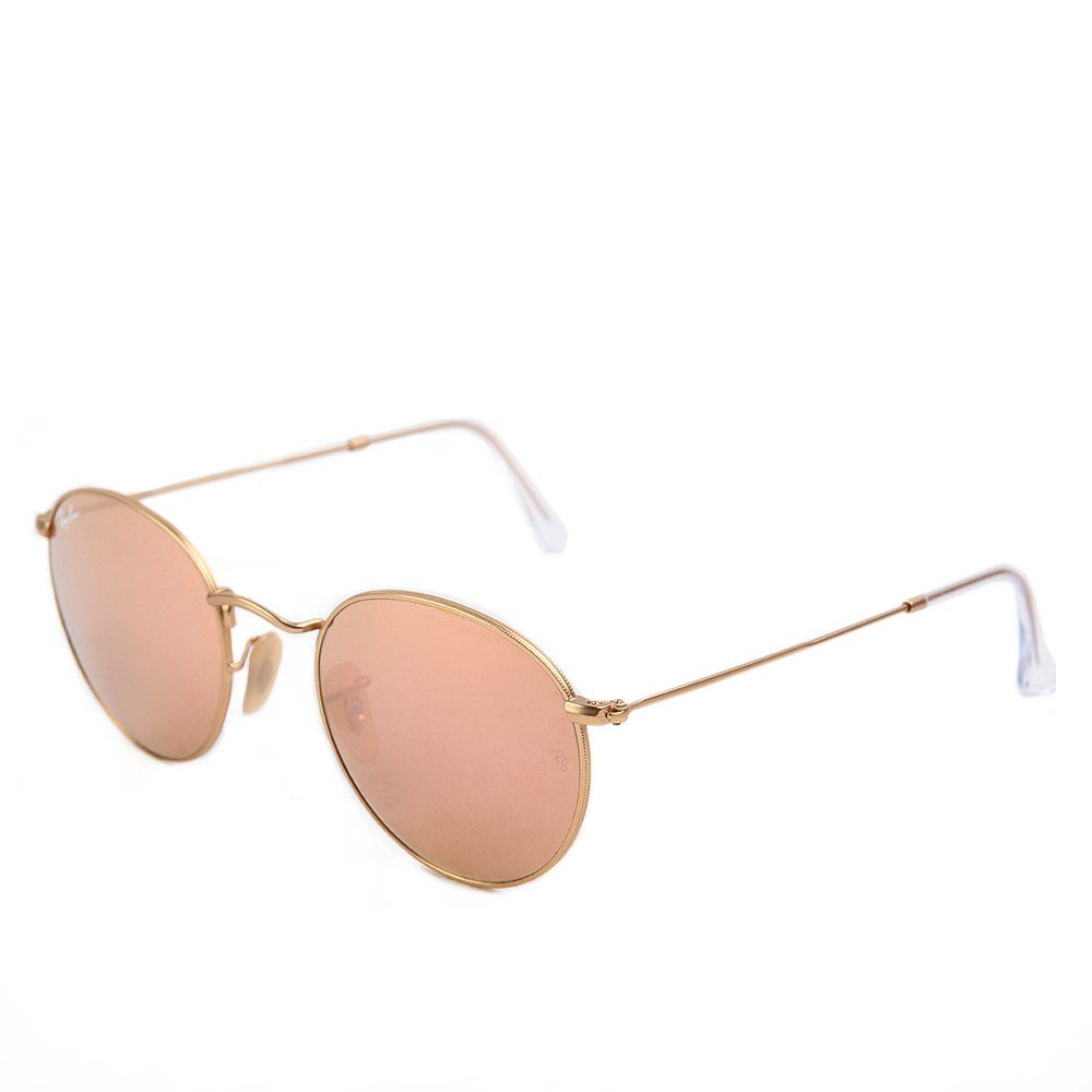 Ray-Ban Sonnenbrille Ray-Ban Round Metal RB3447 112/Z2 Gold Pink Mirrored