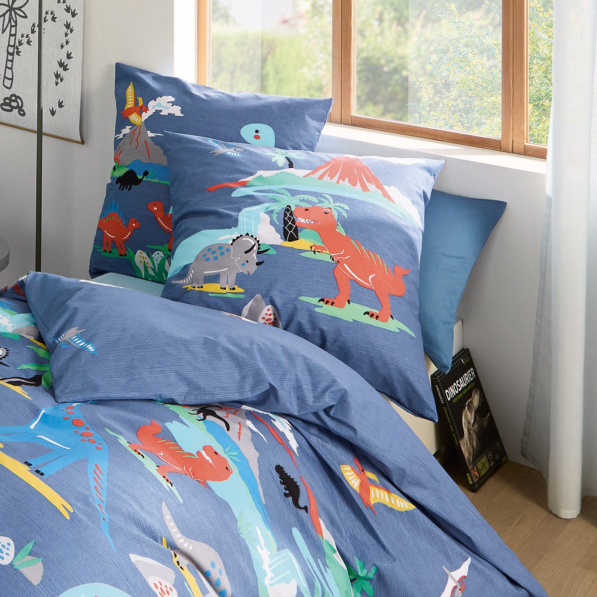 Kaeppel Bettwäsche Dinosaurus, Biber, 2 teilig günstig online kaufen