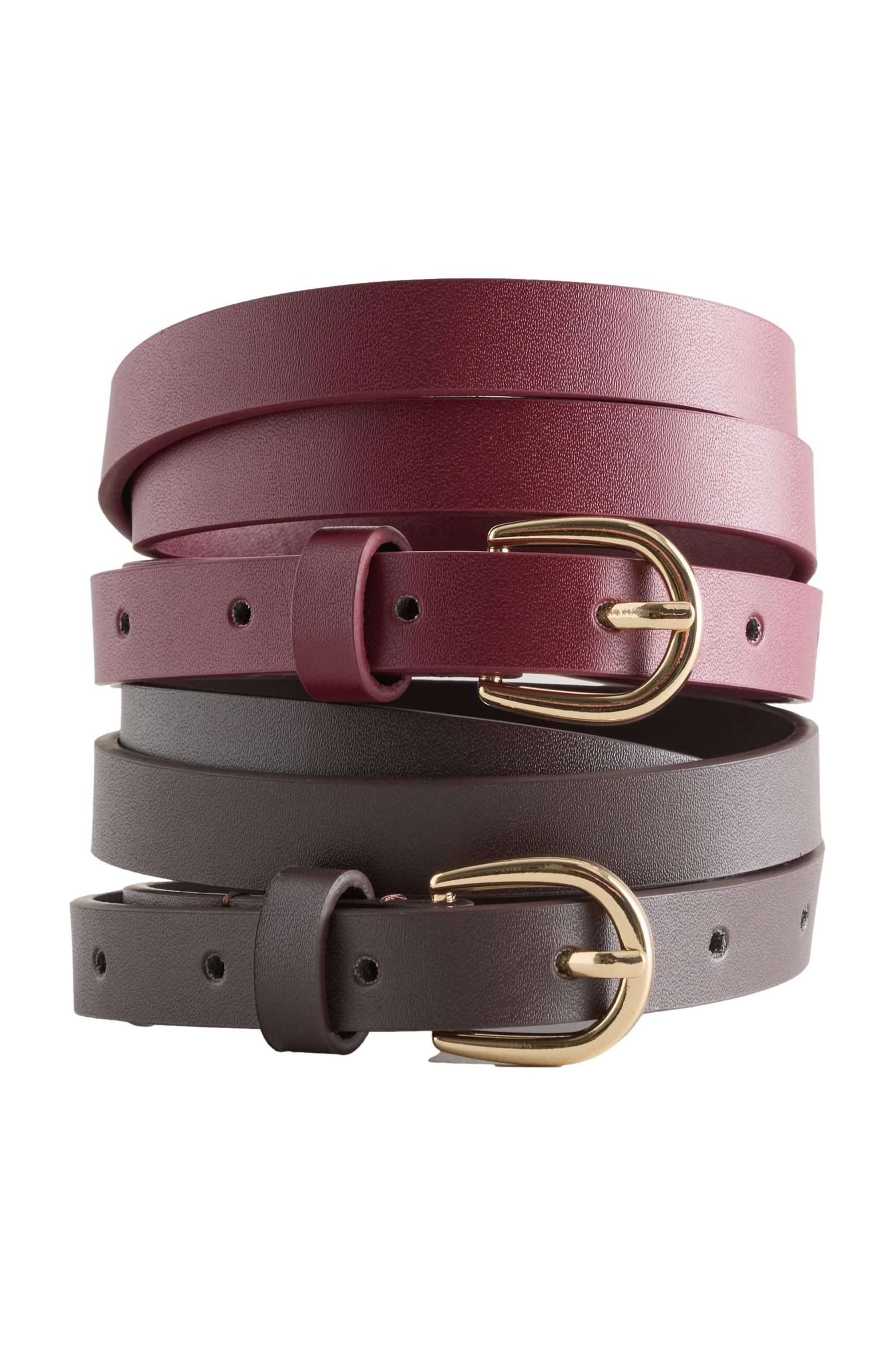 Next Gürtelriemen 2er-Pack schmale Gürtel aus Polyurethan (1-St)