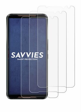 Savvies Schutzfolie für ASUS ROG Phone 2, Displayschutzfolie, 18 Stück, Folie klar