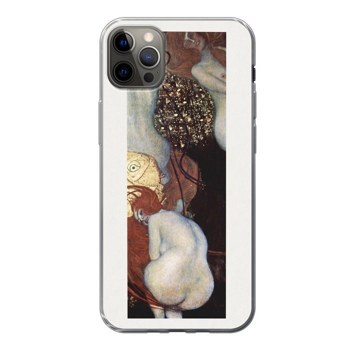 MuchoWow Handyhülle Goldfisch - Gustav Klimt Handyhülle Apple iPhone 13 Pro Max Smartphone-Bumper Print Handy