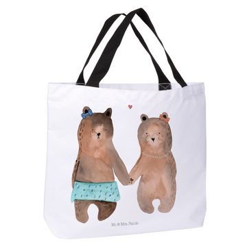 Mr. & Mrs. Panda Shopper Bär Freundin - Weiß - Geschenk, Teddybär, Bär Freundin Beste Freund L (1-tlg), Einzigartige Designs