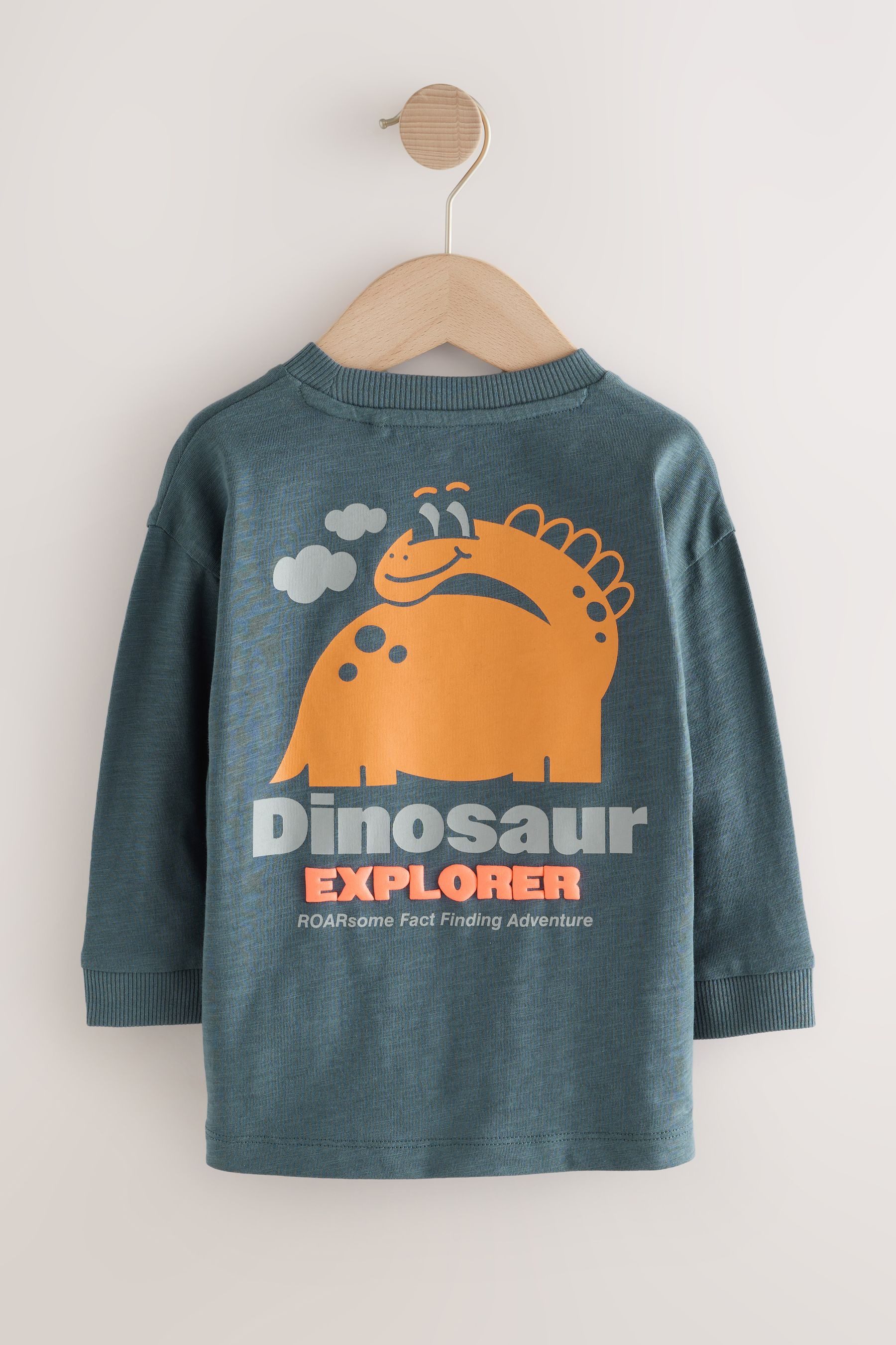 Next Langarmshirt Langarmshirt mit Rückenprint (1-tlg)