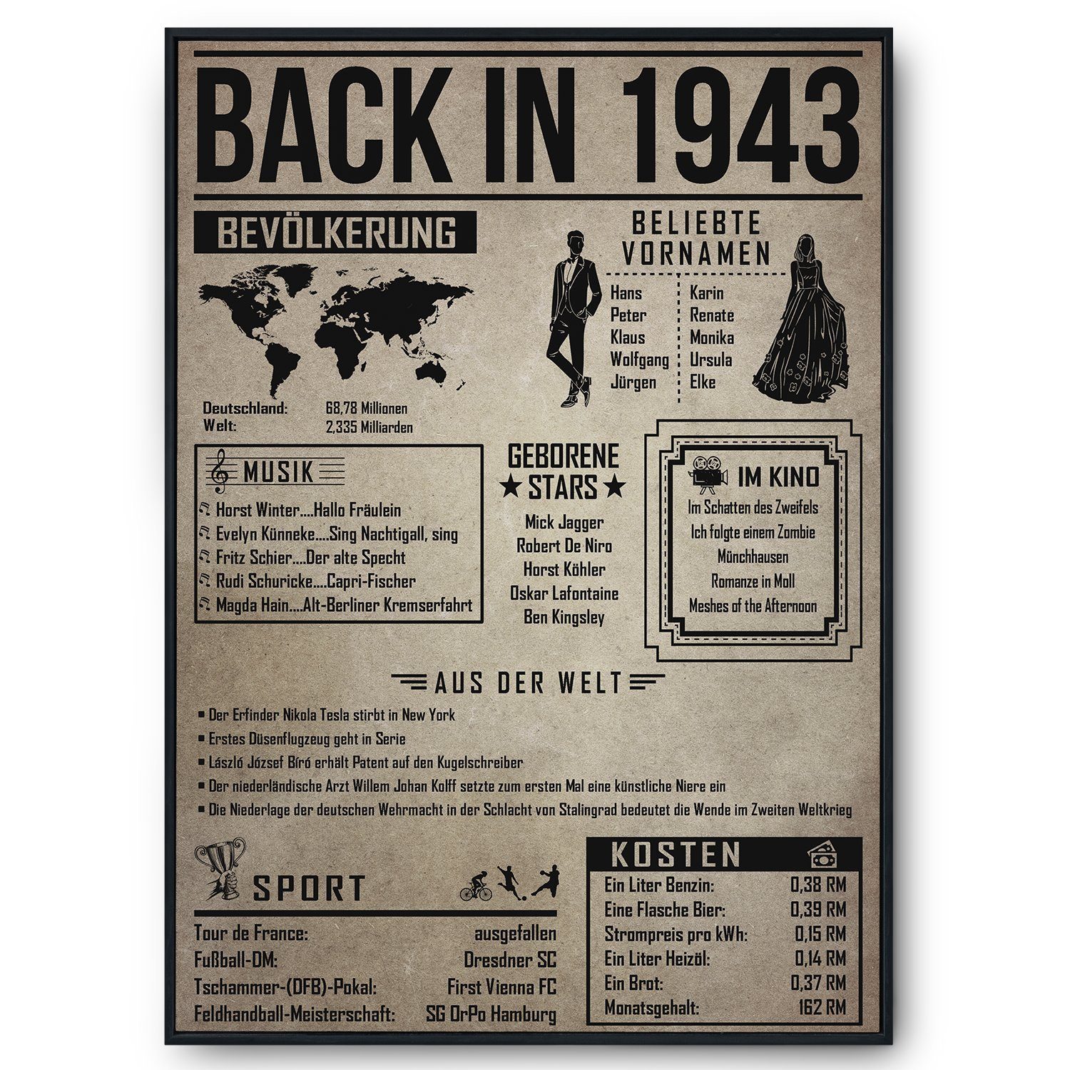 Tigerlino Poster Geschenk Männer Frauen, Geburtstag günstig online kaufen