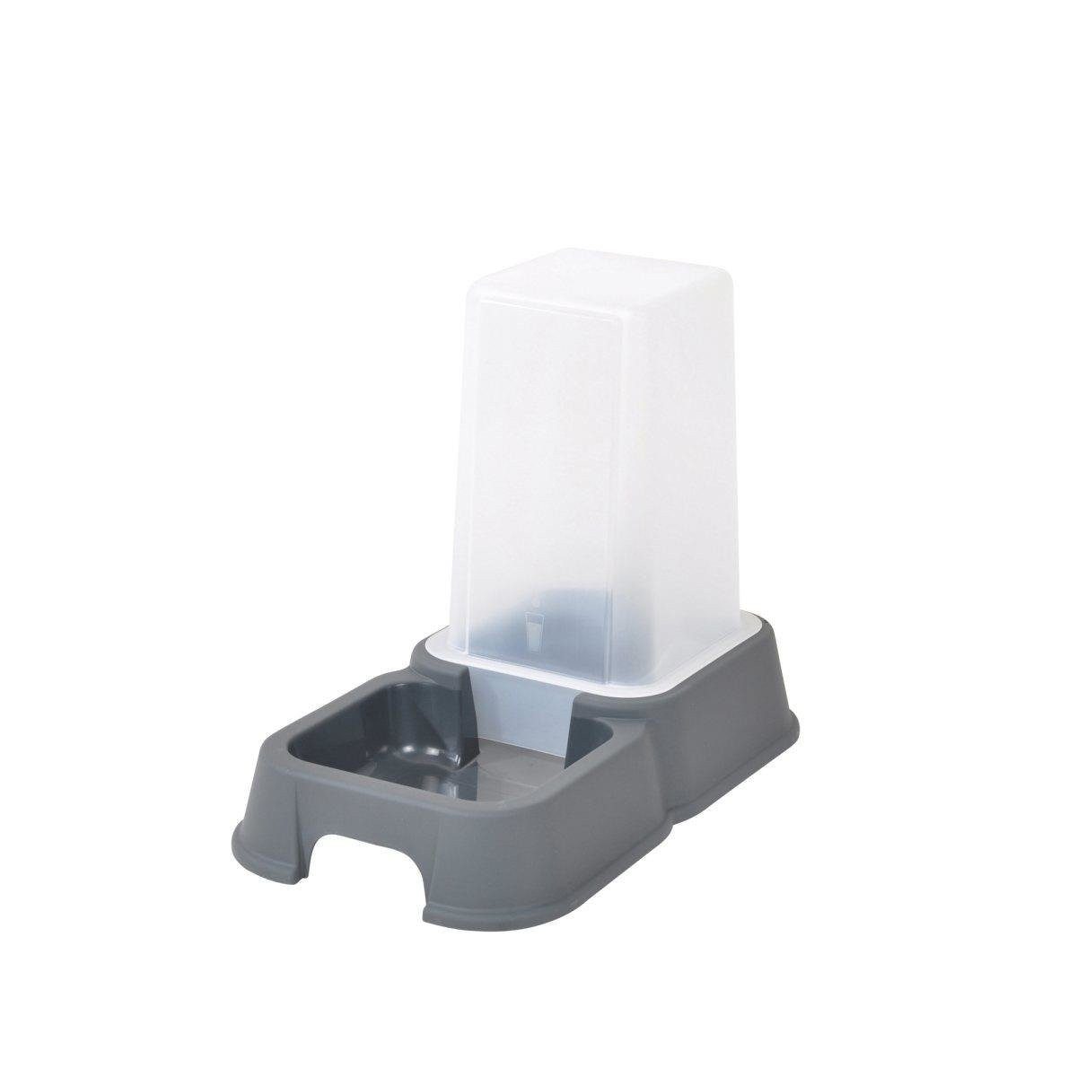 Love Story Futternapf Spender für Futter und Wasser, 1,5 l, grau, Kunststoff