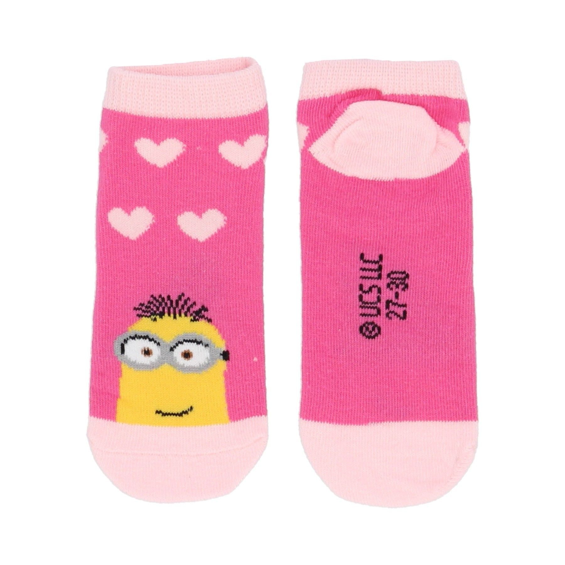 Minions Sneakersocken im 3er-Pack – Komfortable Kindersocken mit lustigem Design – Bild 3 von 4