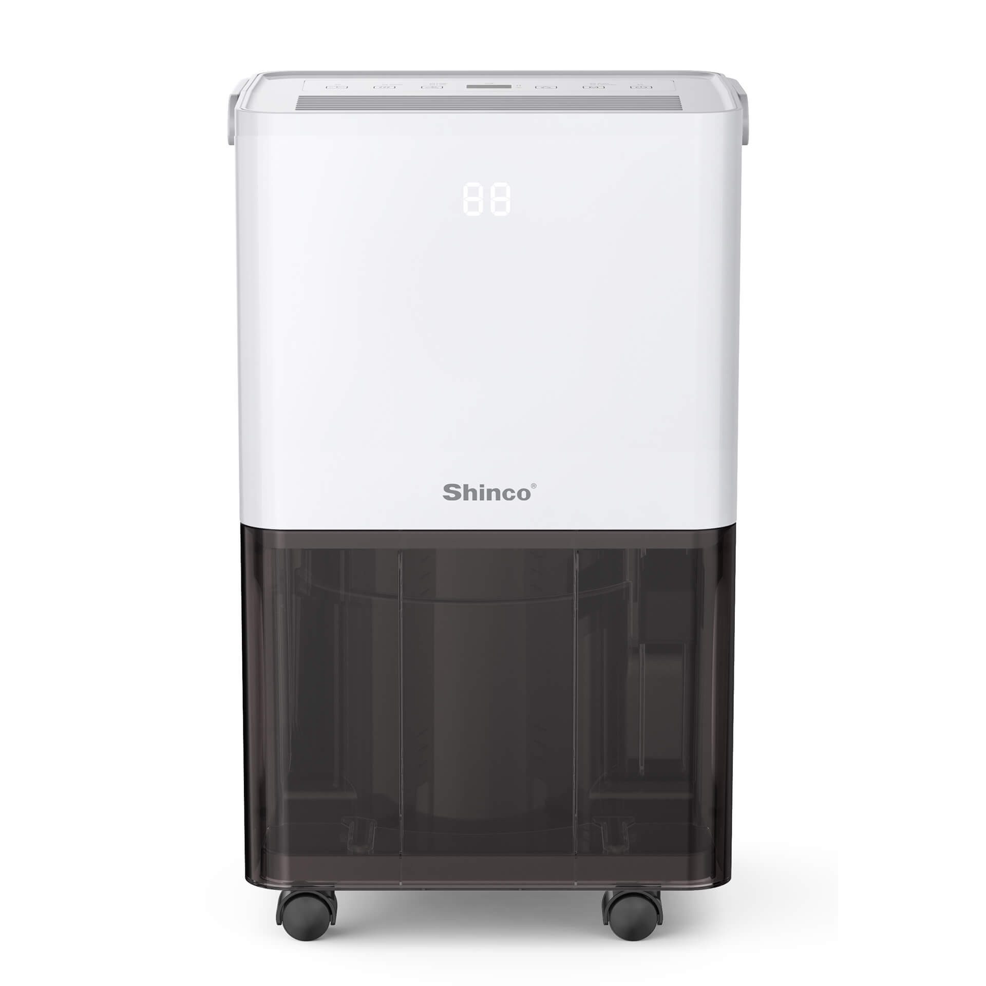 Shinco Luftentfeuchter Luftentfeuchter Elektrisch 10L,Energieeffiziente Entfeuchter für 45m³, für 45 m³ Räume, Entfeuchtung 10 l/Tag, Tank 1,7 l, 10L elektrischer Luftentfeuchter, für 45m³, leise