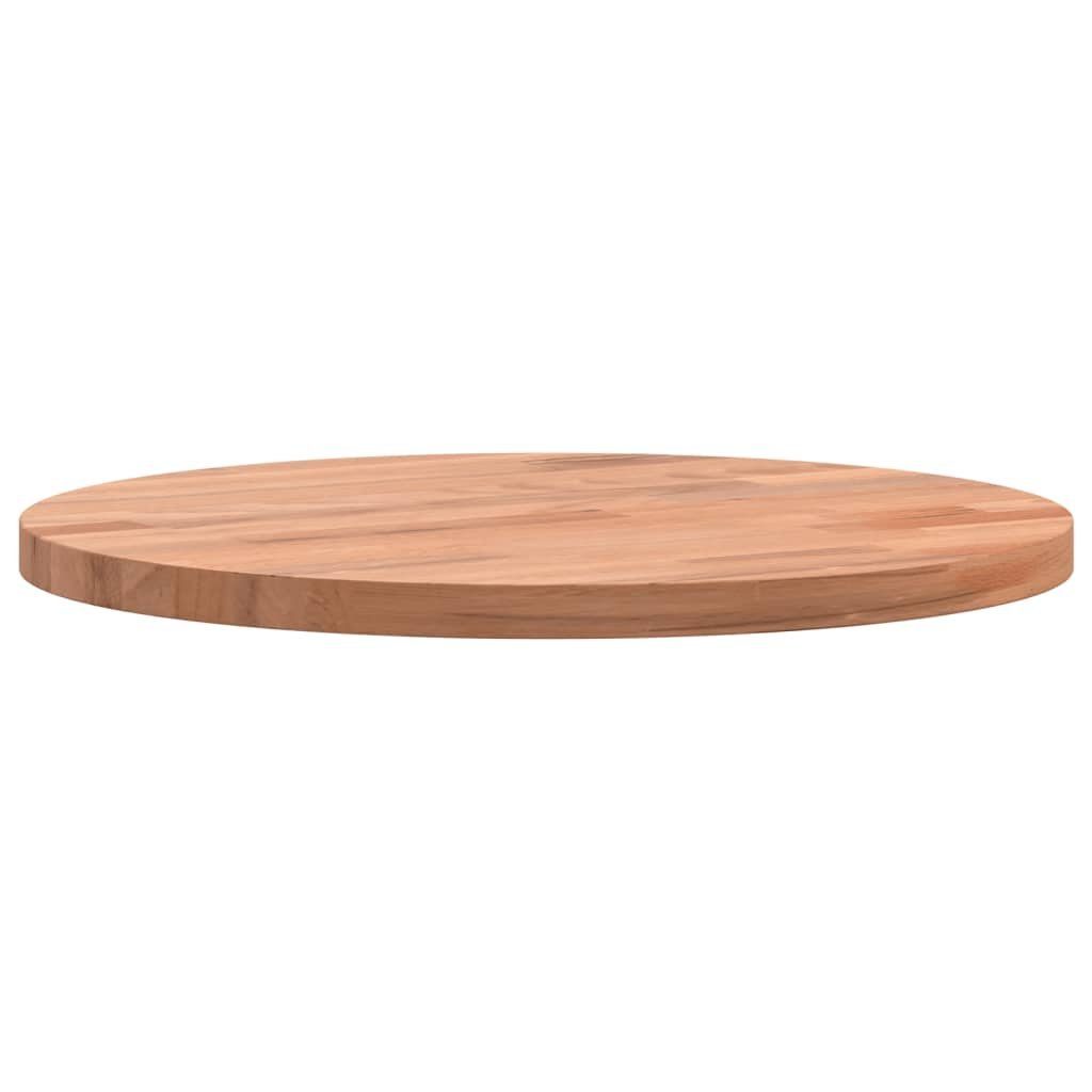 Tischplatte Rund Massivholz Ø30x1,5 Buche cm furnicato