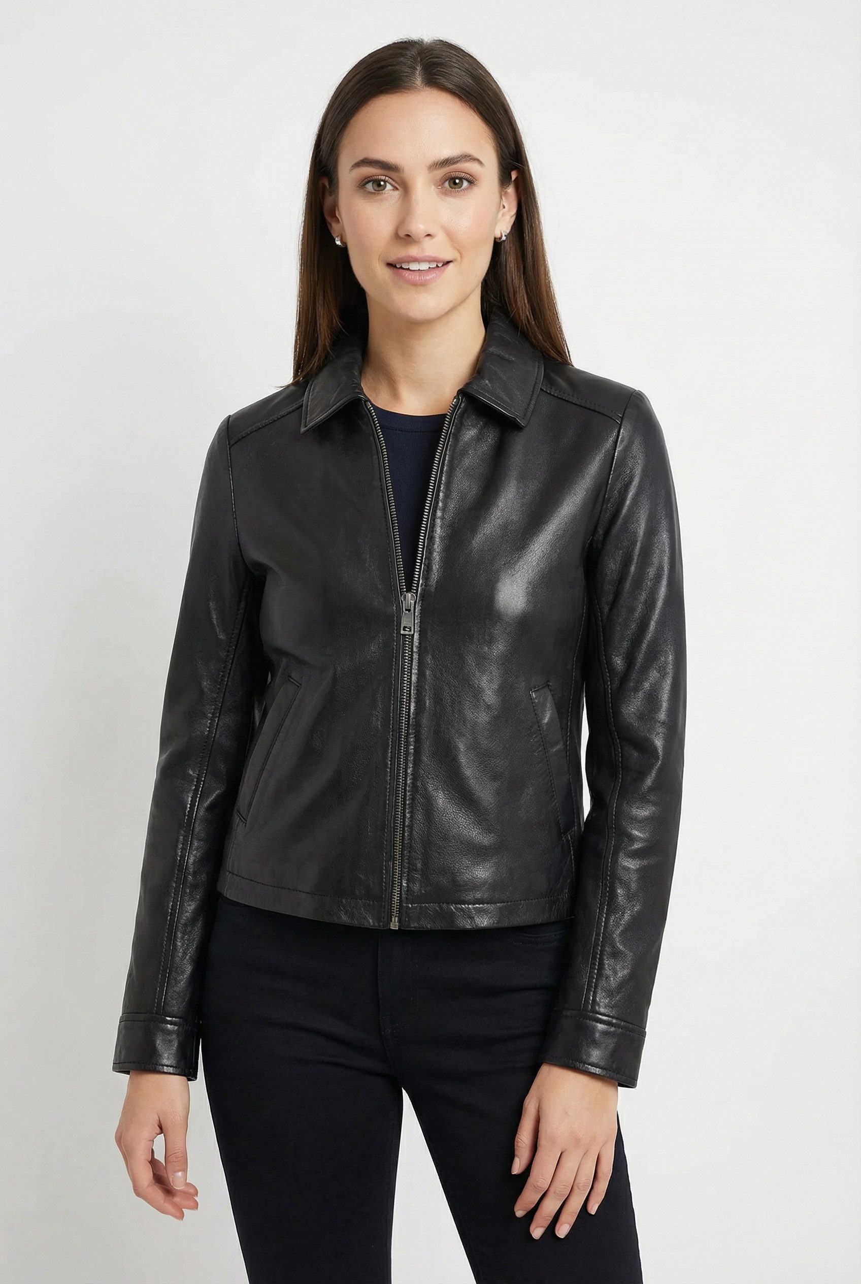 Mauritius Lederjacke MWZimonna OT mit Umlegekragen günstig online kaufen