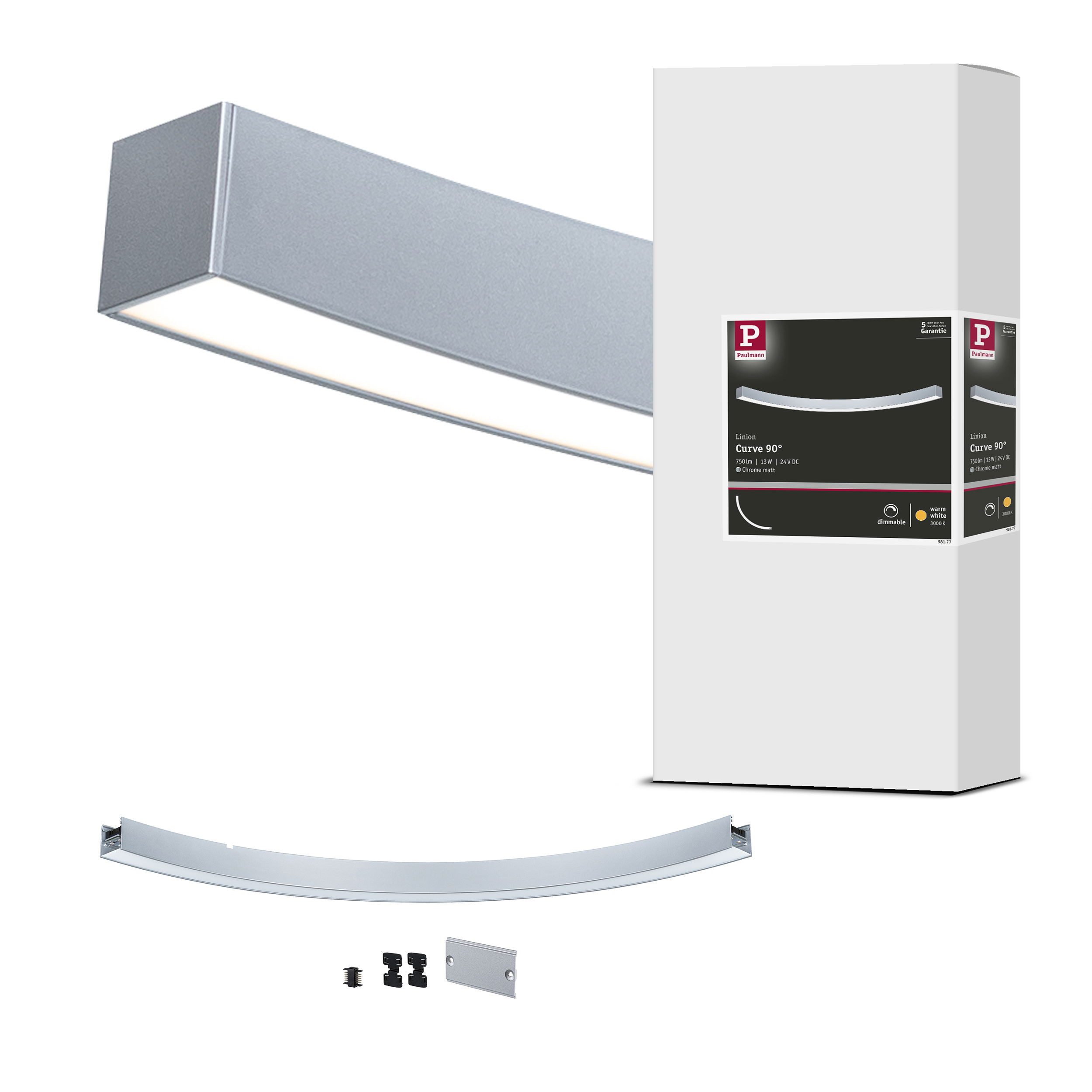 Paulmann Schienensystem-Leuchten Linion Lichtkanal 90 ° 2x750lm 3000K, LED günstig online kaufen