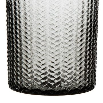Bigbuy Dekovase Vase 11,7 x 11,7 x 30 cm Grau Glas