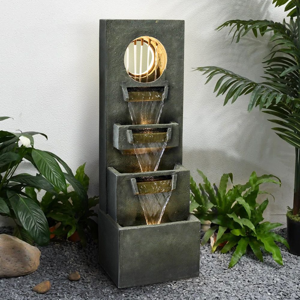 Rutaqian Gartenbrunnen Gartenbrunnen Zimmerbrunnen Springbrunnen Wasserfall günstig online kaufen