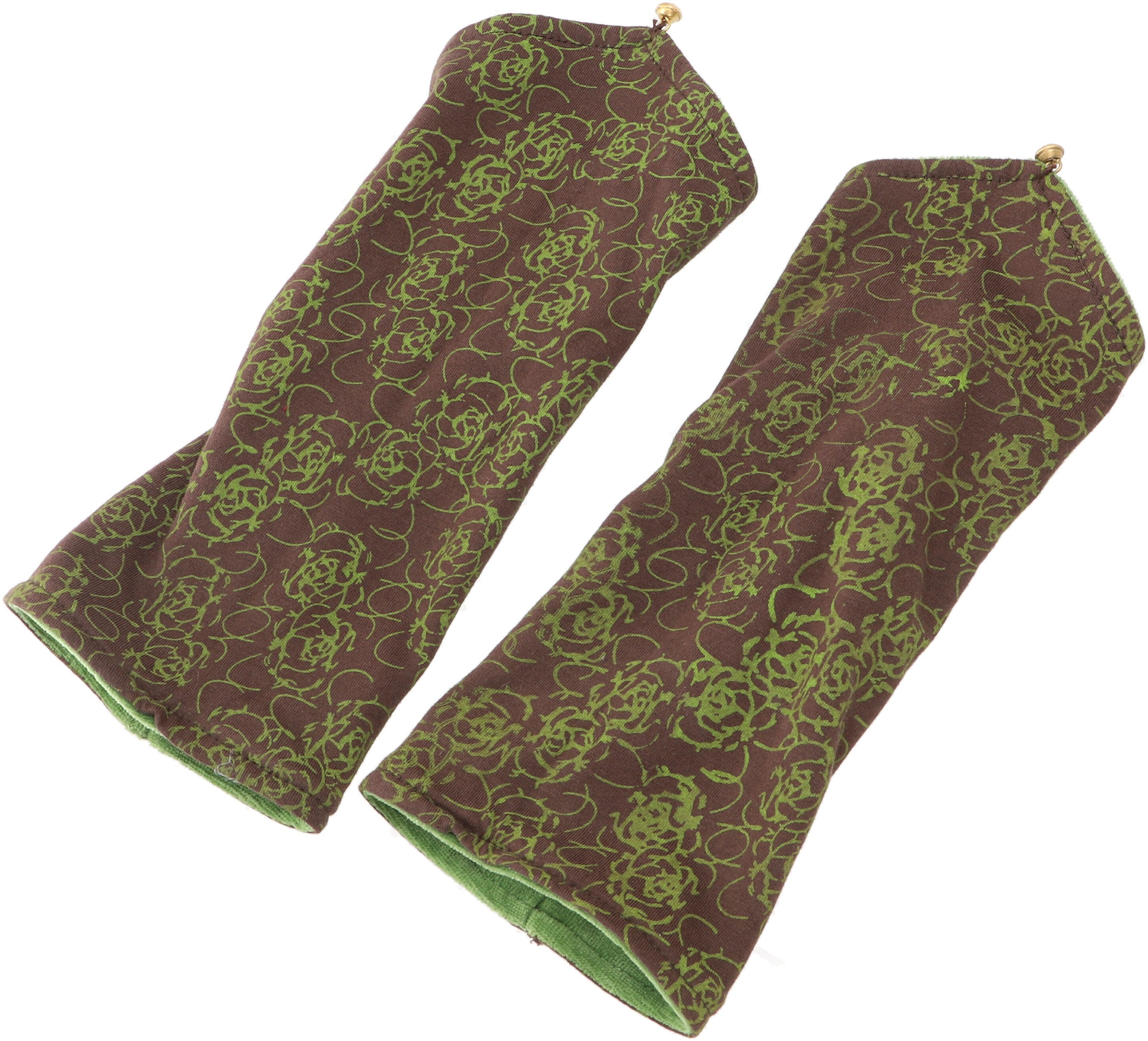 Guru-Shop Strickhandschuhe Handstulpen aus Samtstoff, Wendestulpen,.. günstig online kaufen