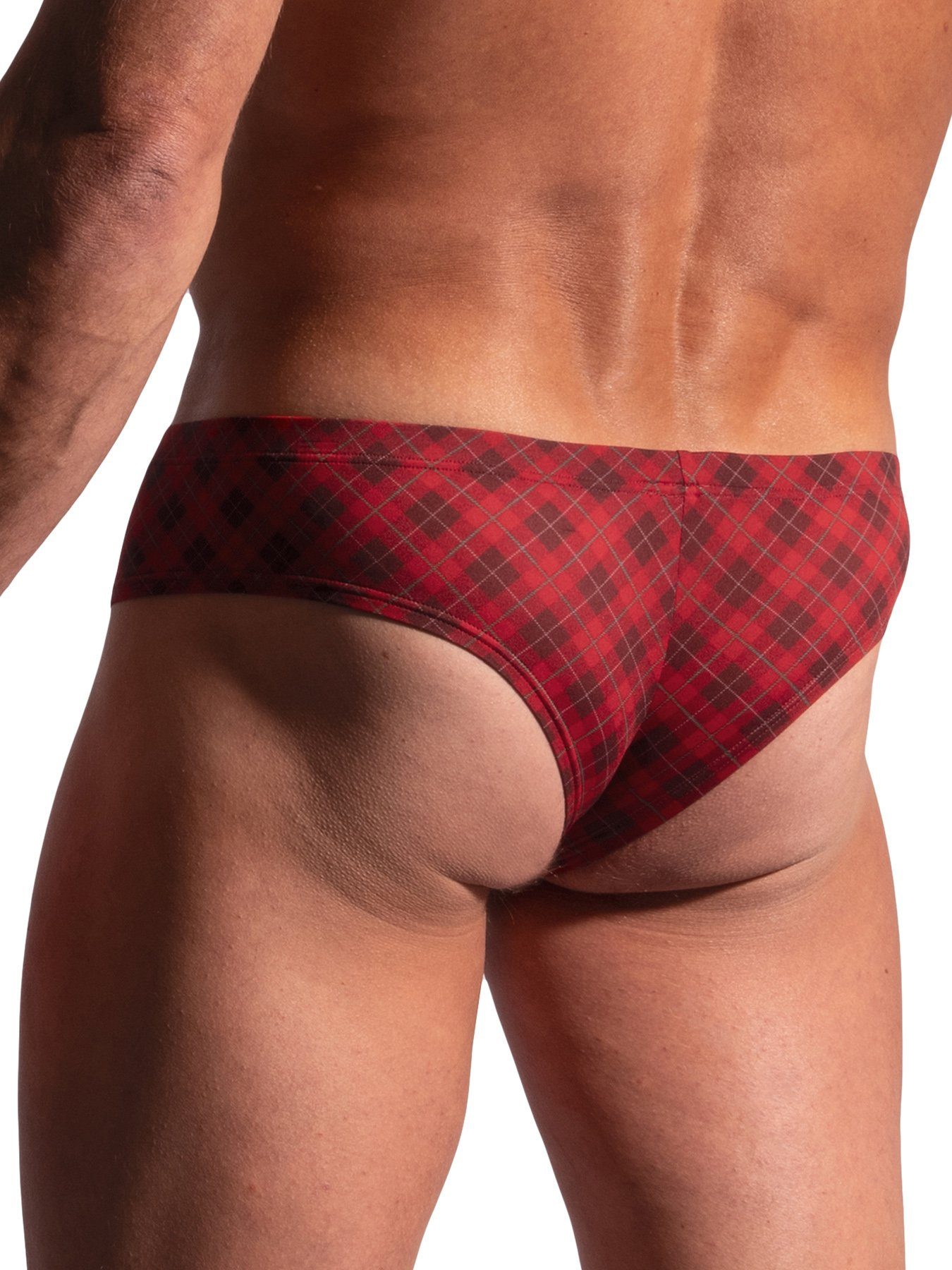 MANSTORE Slip MANSTORE M2224 Cheeky Brief check red