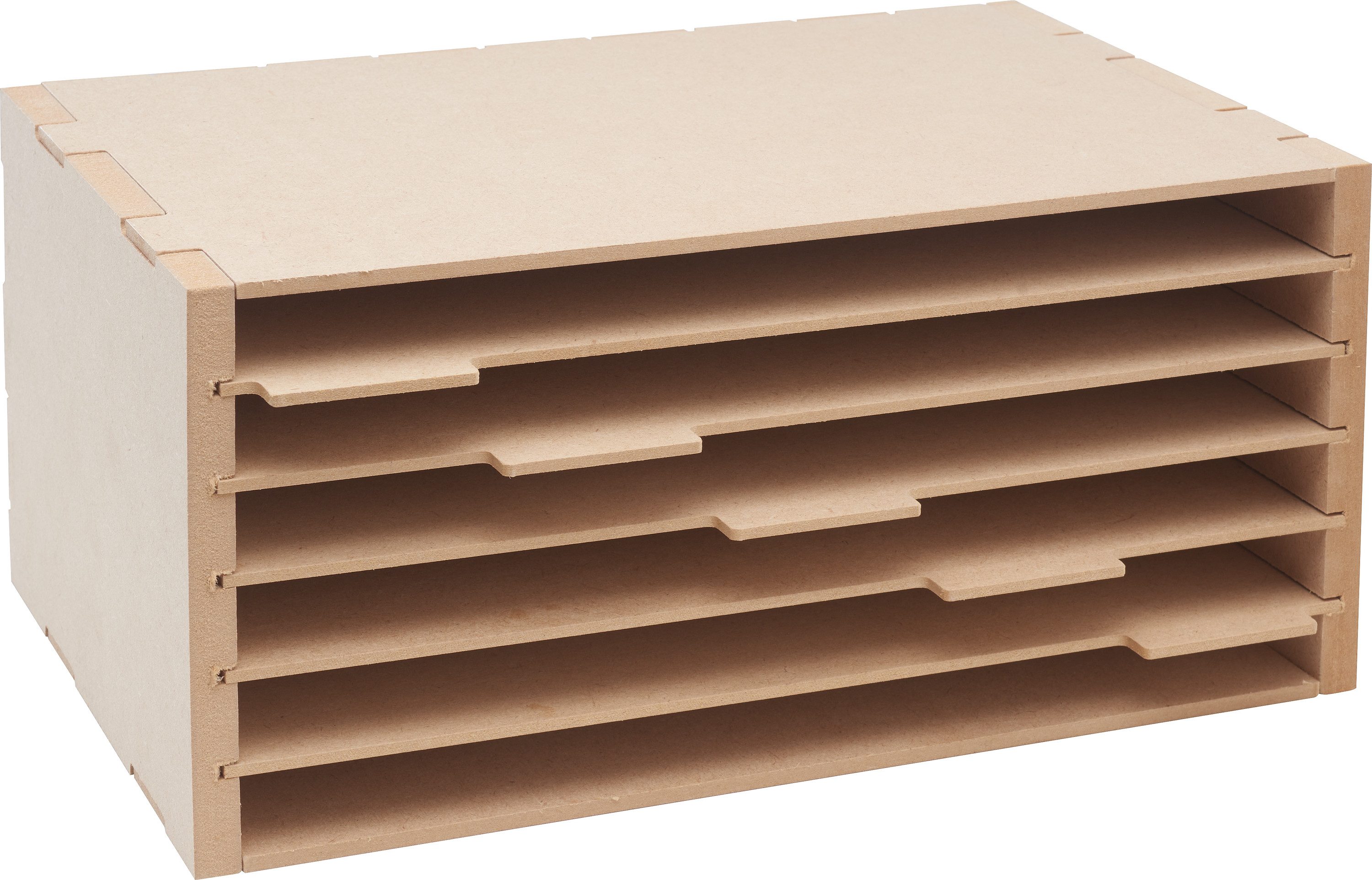 VBS Aufbewahrungsbox Papier-Organizer Flexio, DIN A4 mit Register, 6 Fächer