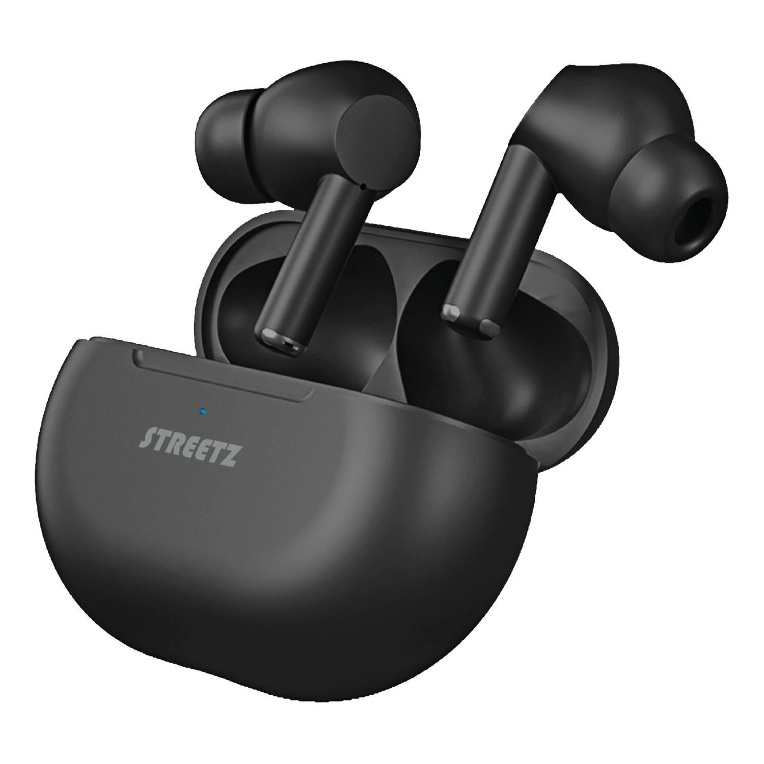 STREETZ TWS 117 True Wireless Stereo Bluetooth in-ear Kopfhörer Kopfhörer (Tastenbedienung: Rufannahme/Anruf beenden, keine, Bluetooth, Mikrofon eingebaut, Touch-Steuerung)