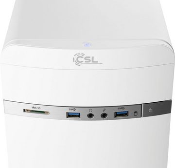 CSL Sprint V28986 Gaming-PC (AMD Ryzen 5 PRO 4650G, AMD Radeon Graphics, 8 GB RAM, 500 GB SSD, Luftkühlung)