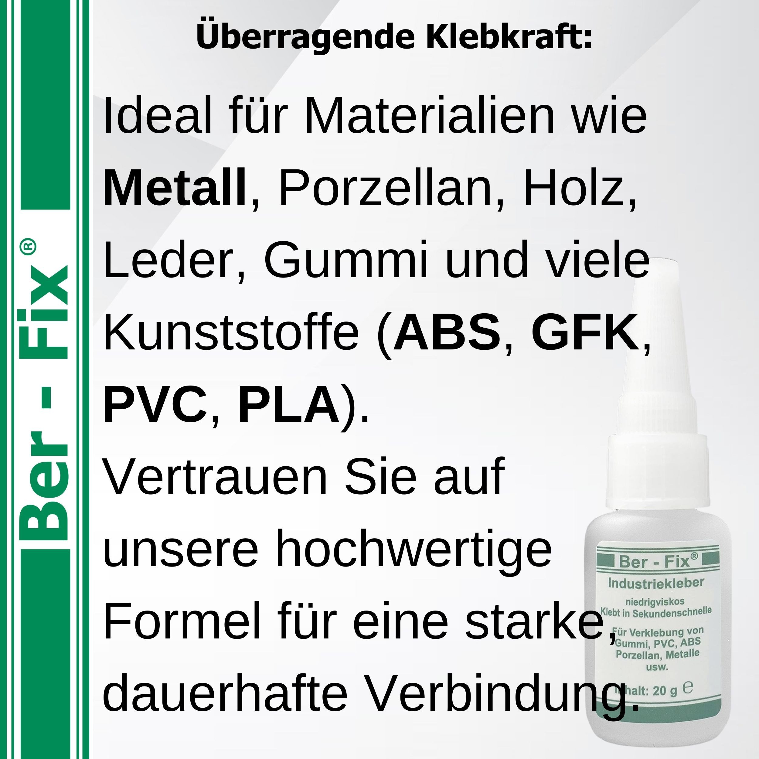 Ber-Fix Sekundenkleber Industriekleber BFX-11000 niedrigviskos, (Packung), kapillar, transparent aushärtend