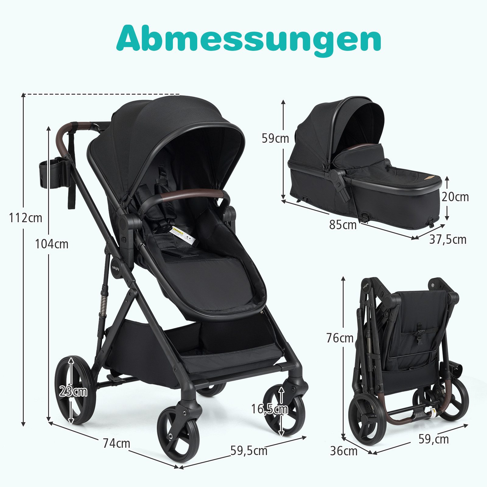 COSTWAY Reisebuggy - Bild 4