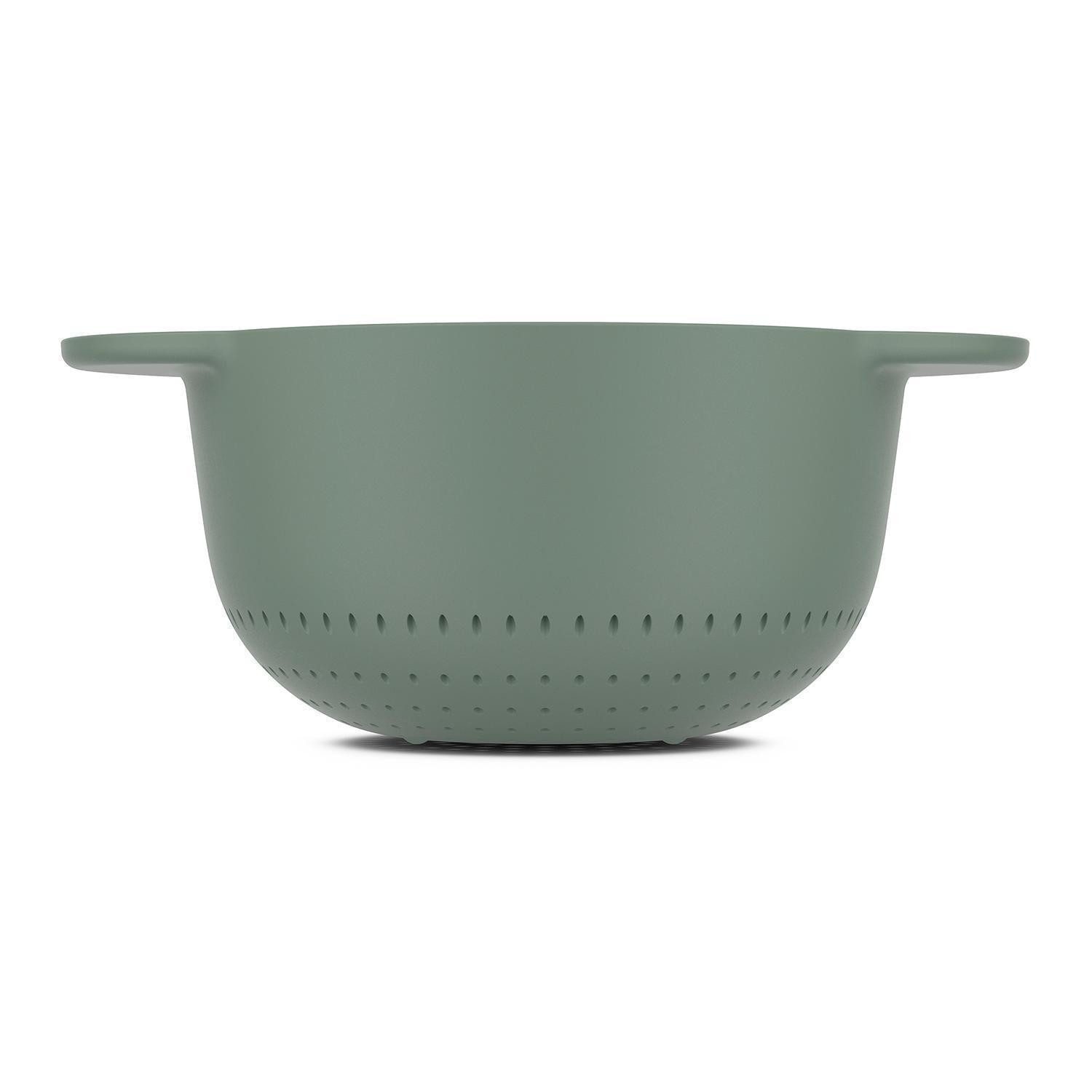 Mepal Seiher Küchensieb CHEF IT, Ø 20,5 x H 12 cm, Grün, Kunststoff, (1-St), mit Griffen