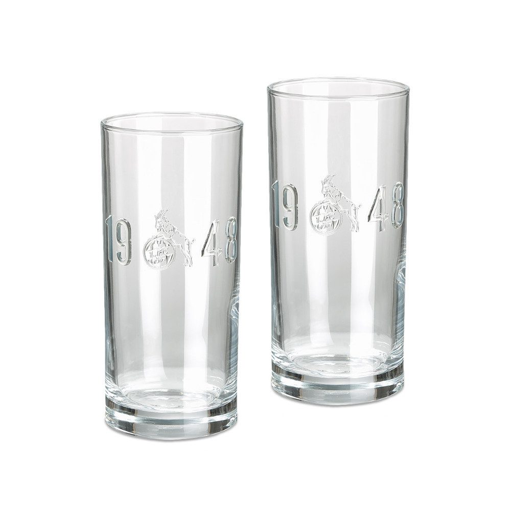 VertriebsArena GmbH Glas 1. FC Köln Trinkglas "Relief" 2er Set