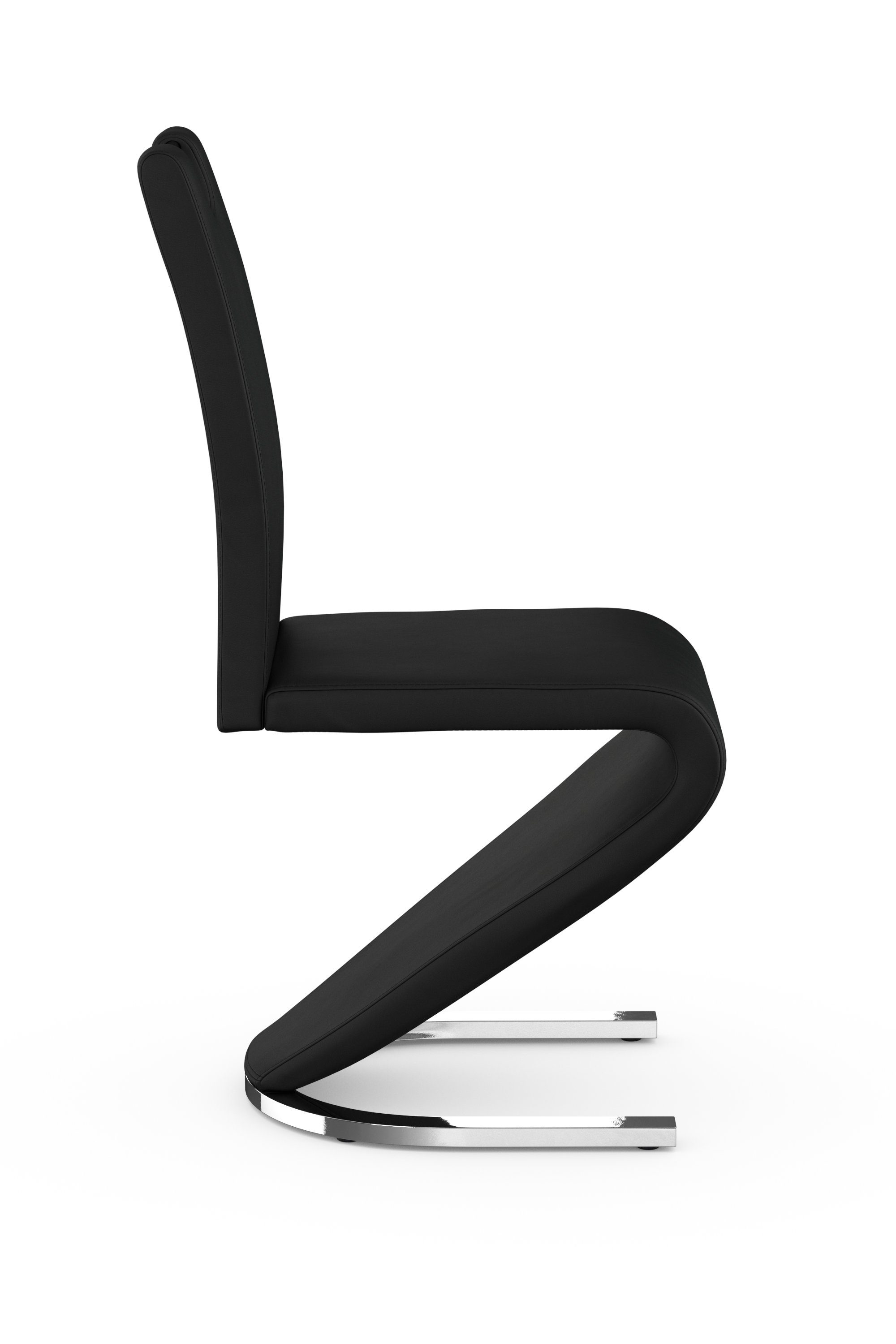 Homexperts Esszimmerstuhl Zora 02 mit (Set, St), Zurückziehen Bezug Kunstleder, 2 schwarz Griff in einfachen zum Rückenlehne