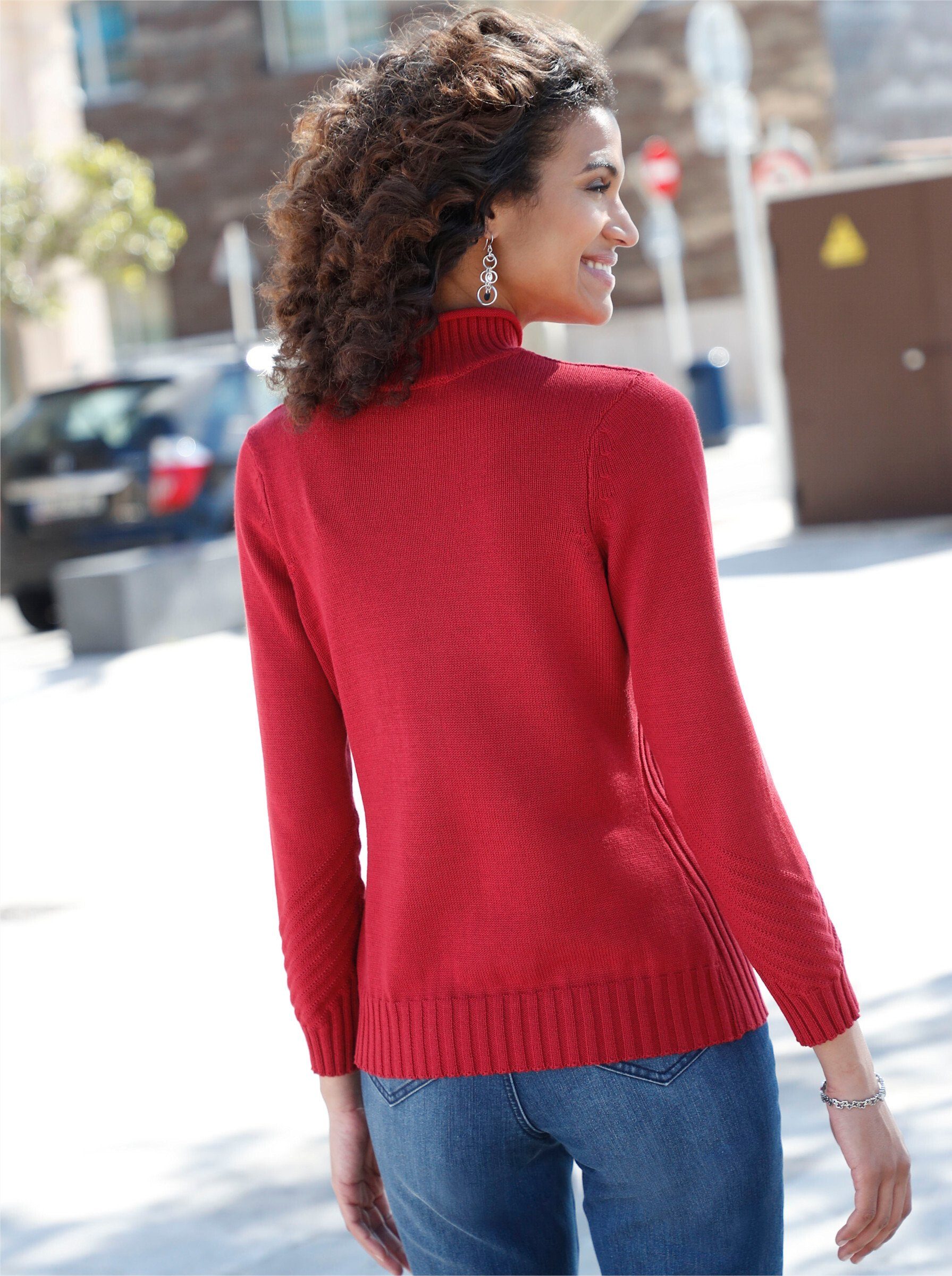 Witt Strickpullover Stehkragenpullover günstig online kaufen