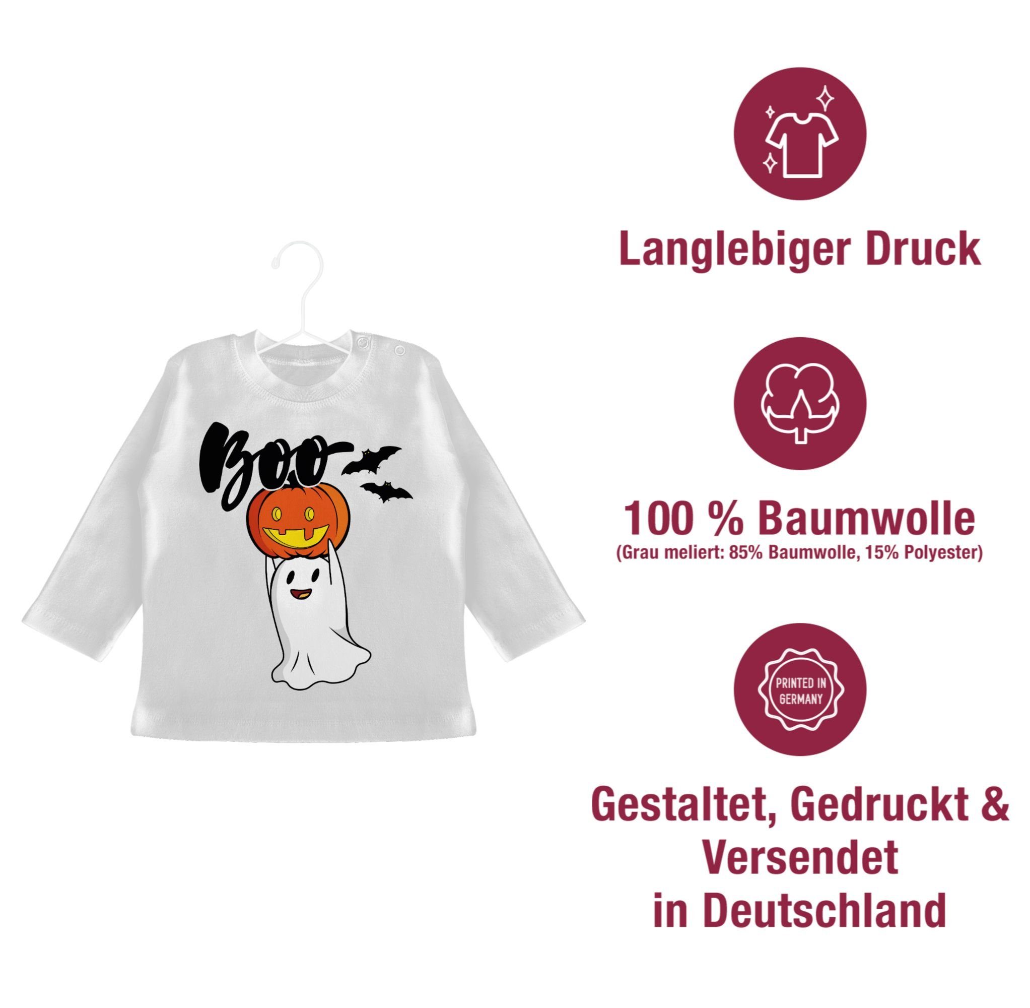 T-Shirt Geister Baby Kürbis Shirtracer Gespenster Halloween Gespenst Kostüme Boo Weiß Geist 1 für