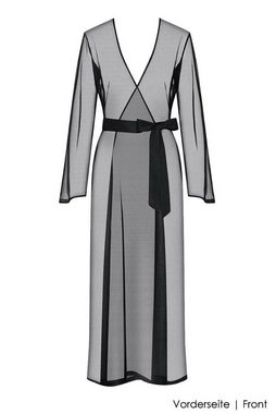 Maison Close Negligé Maison Close - Madame Reve langer Kimono schwarz durchsichtig