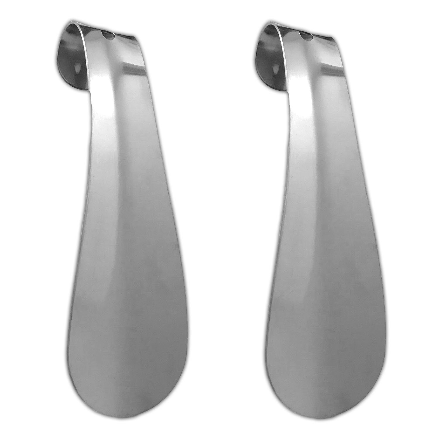 HAC24 Schuhlöffel Schuhanziehhilfe mit Haken extra lang Schuhanzieher (Set, 2-tlg), 15 cm
