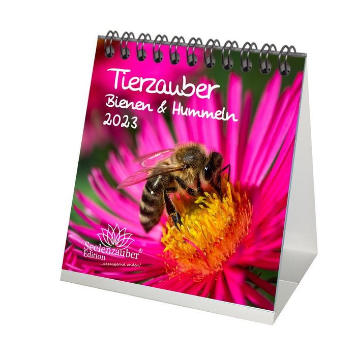 Seelenzauber Tischkalender Bienenzauber Bienen und Hummeln Tischkalender für 2023 Format 10cm x