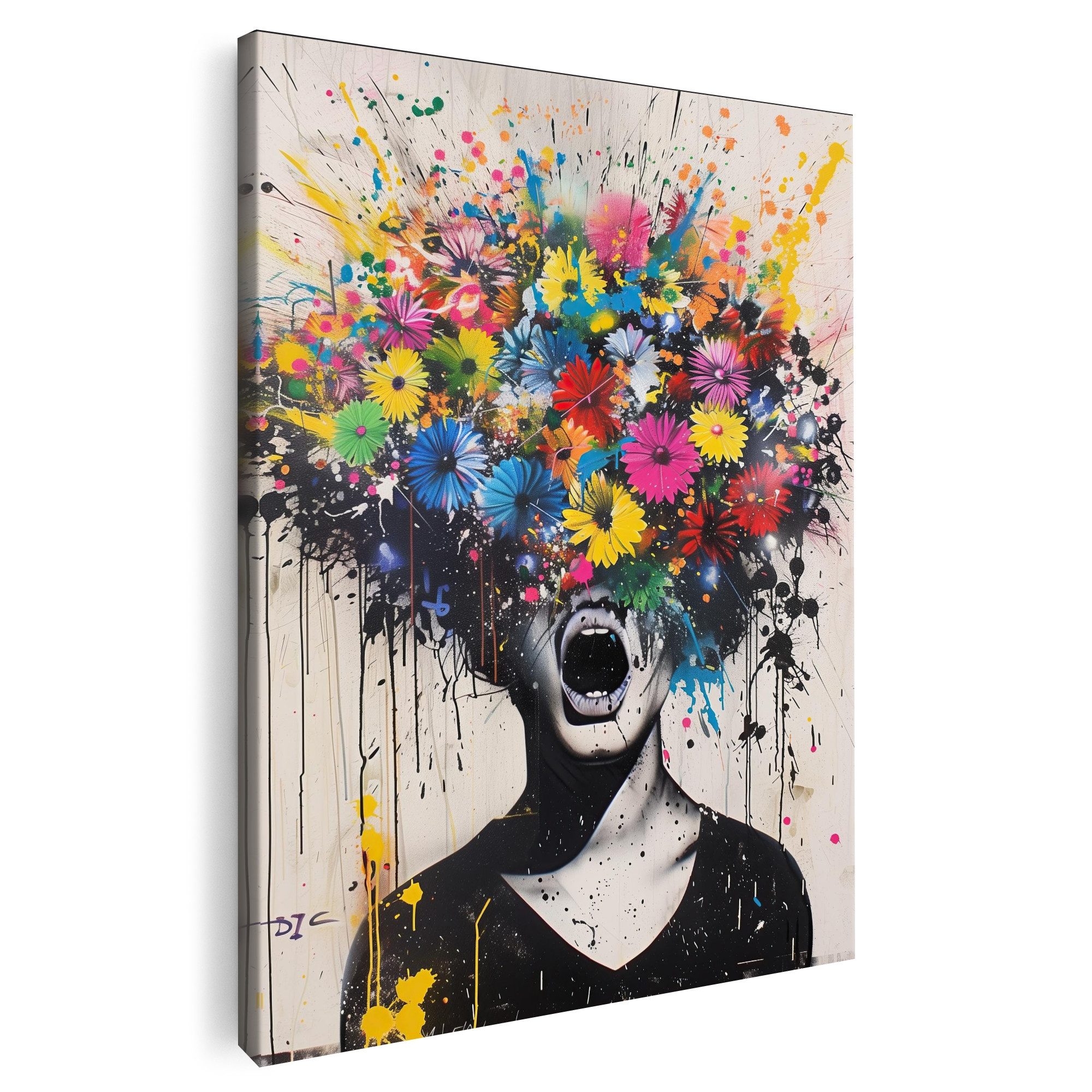 Artmazing Leinwandbild Flower Boom, Flower Boom, gesp. auf FSC Echtholz-Keilrahmen, in versch. Größen