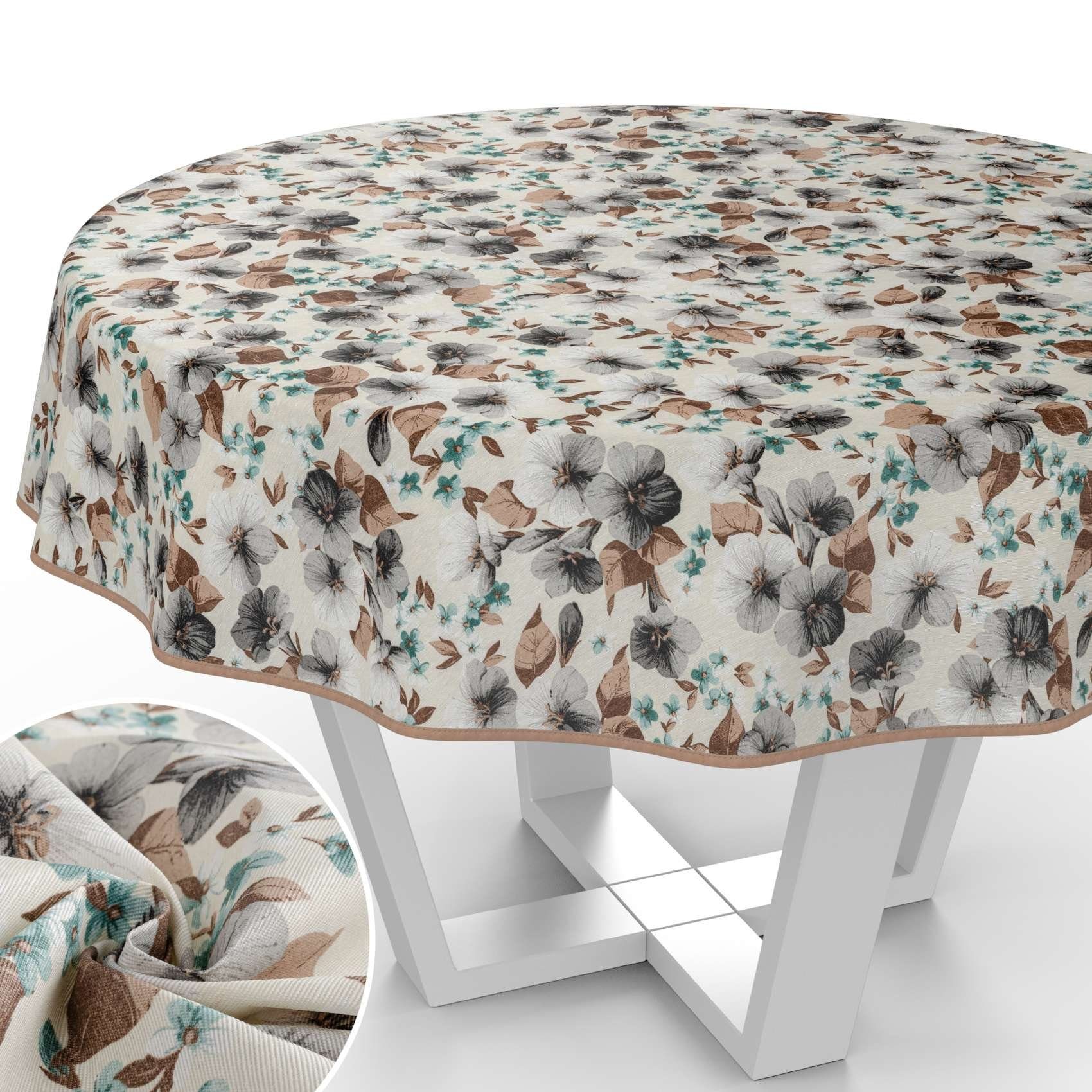 ANRO Tischdecke mit Blumen Botanik aus günstig online kaufen