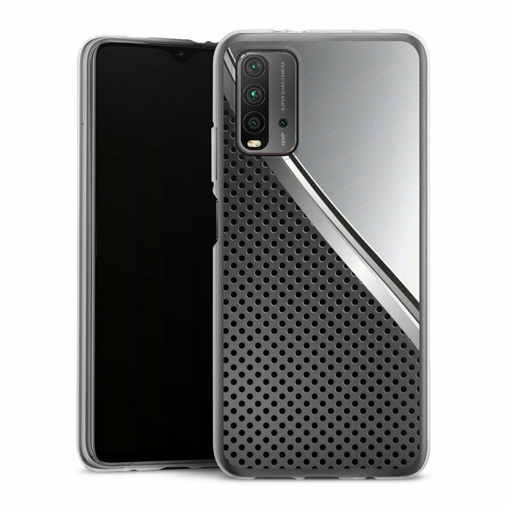 Handyhülle Carbon Stahl Metall Duo Metal Surface