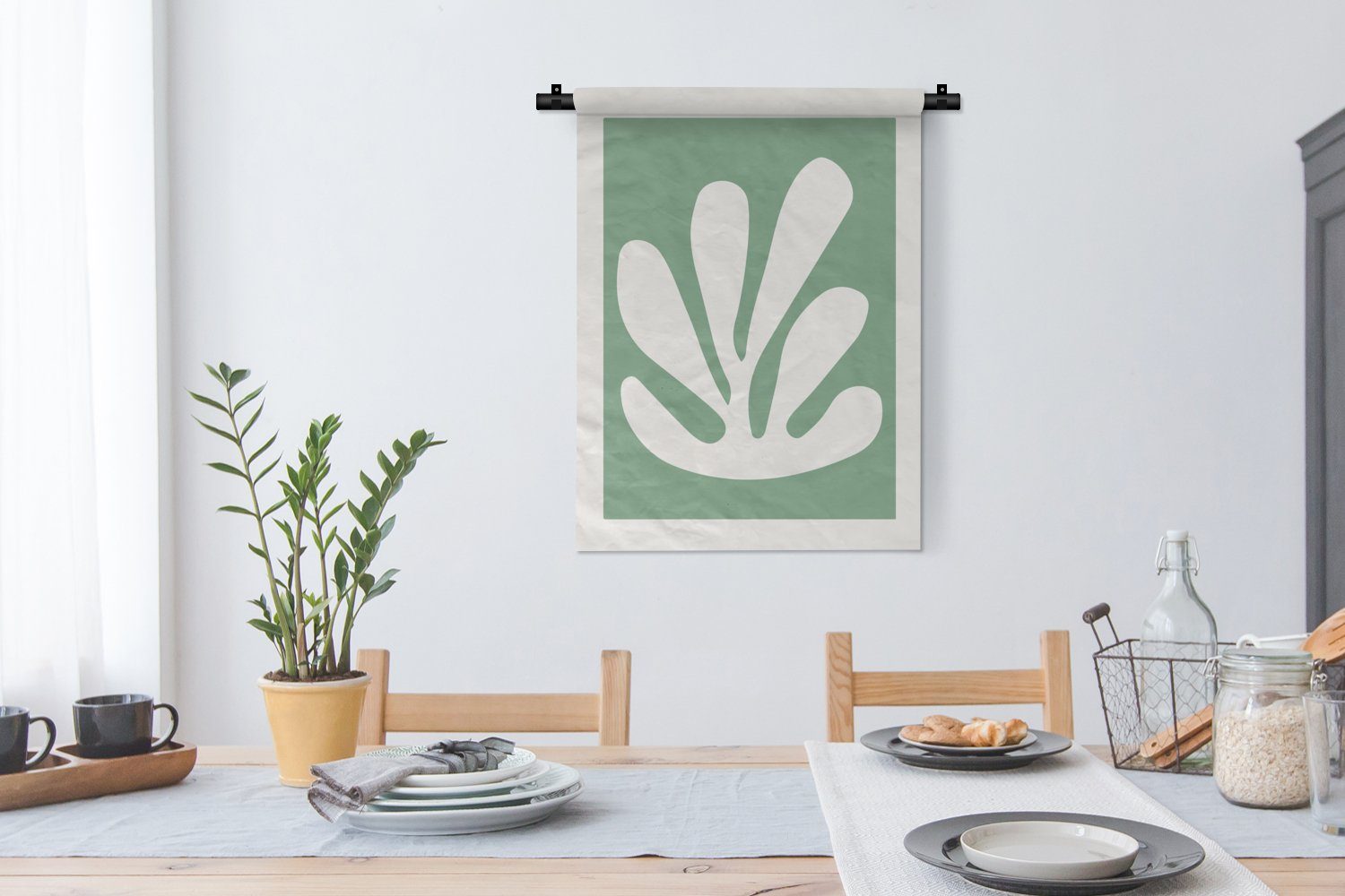 Matisse an Wanddekoobjekt Schlafzimmer Wand, Deko - MuchoWow Grün Wohnzimmer, der Tapisserie, Meister, - Alte für