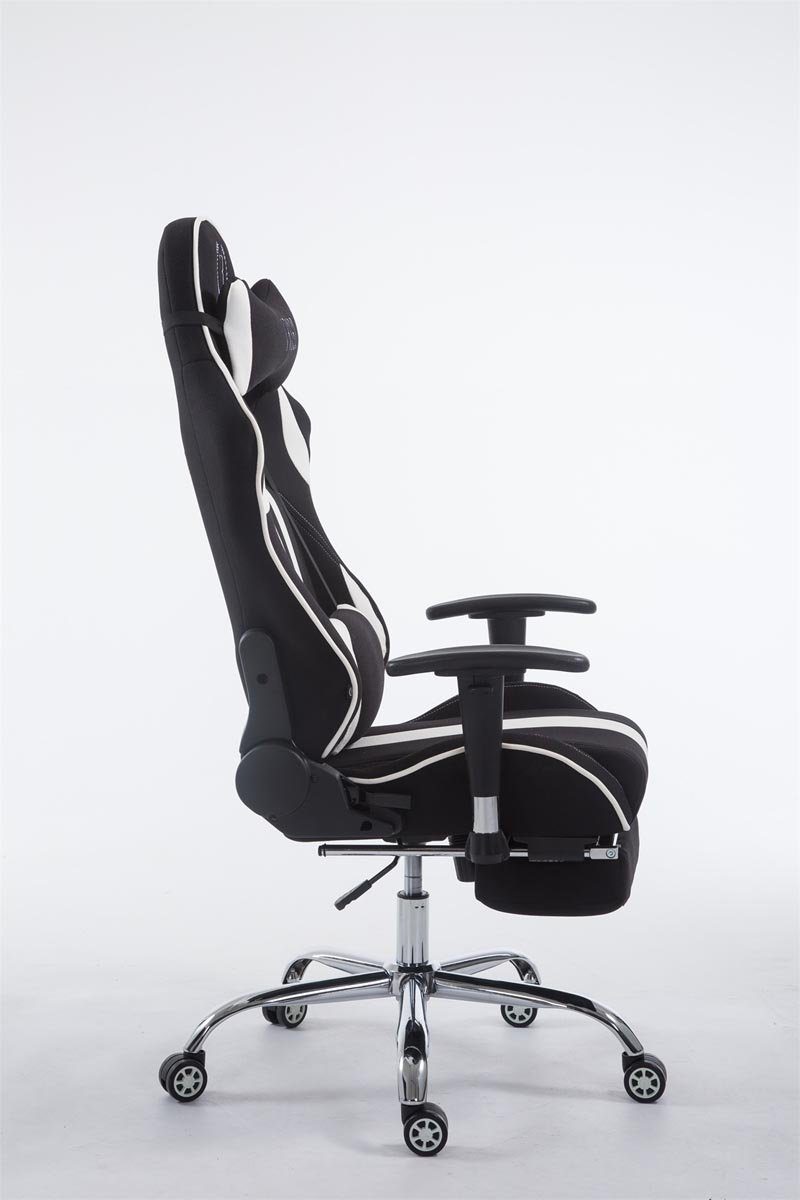 V2 Stoff, höhenverstellbar und Gaming schwarz/weiß Limit CLP Chair drehbar
