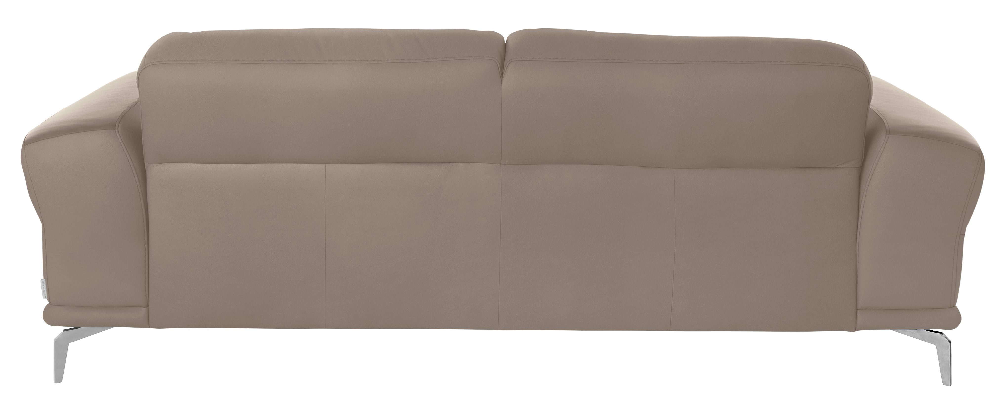montanaa, Metallfüßen 2,5-Sitzer in Breite W.SCHILLIG mit 212 cm glänzend, Chrom
