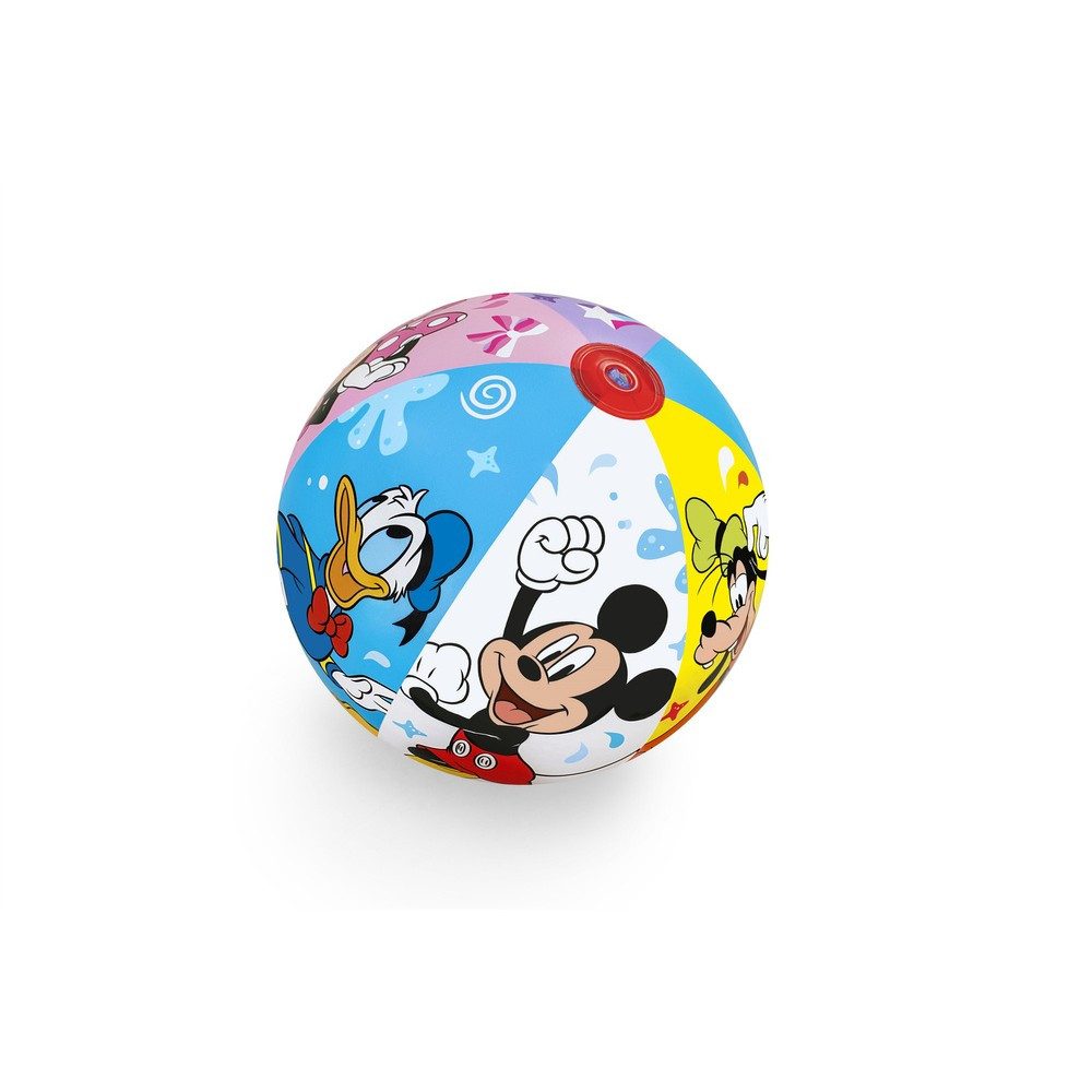 BESTWAY Wasserball Strandball Badeball Schwimmspielzeug (Spar-Set, 1-St., Ø 51 cm aufblasbar), 51 cm Ø, festes Vinyl, Micky Maus Motiv