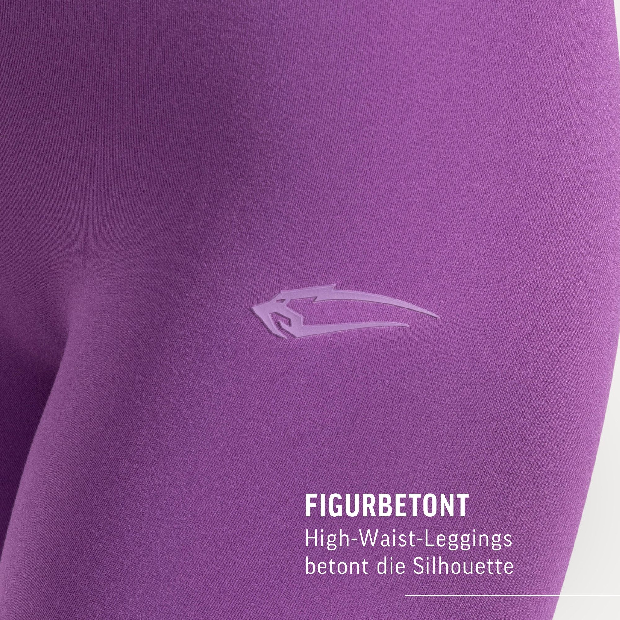 Leggings Kenna, Elastische Funktionsleggings mit 3D Rubber Print, Modern