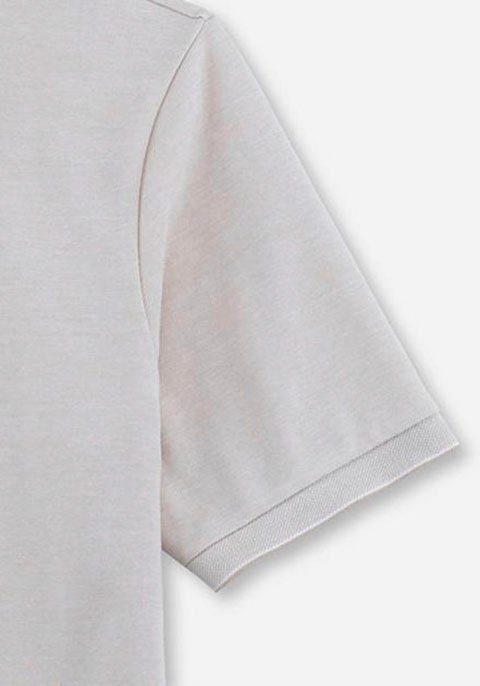 fit Level OLYMP aus Baumwoll-Piqué Poloshirt beige Five body