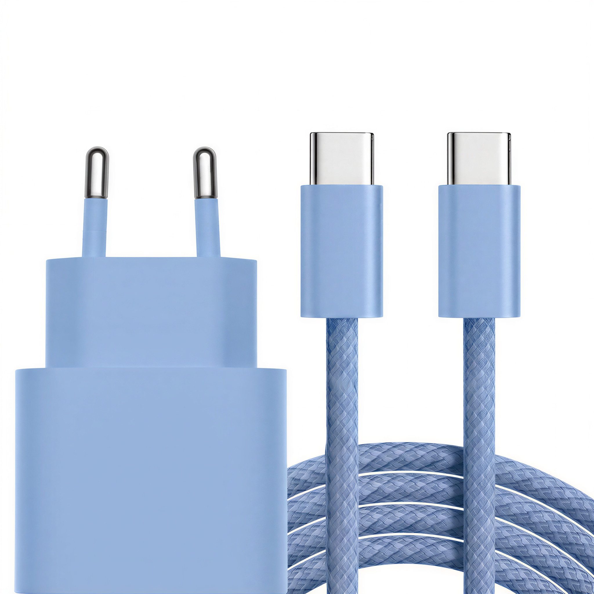 Futurea Ladeset für iPhone Ladekabel USB-C Kabel für iPhone 16 17 18 Pro Max Smartphone-Ladegerät (3000 mA, Set, Komplett Ladeset mit Stecker und Kabel, Unterstützt Fast Charging für Apple Samsung Galaxy Google Pixel)
