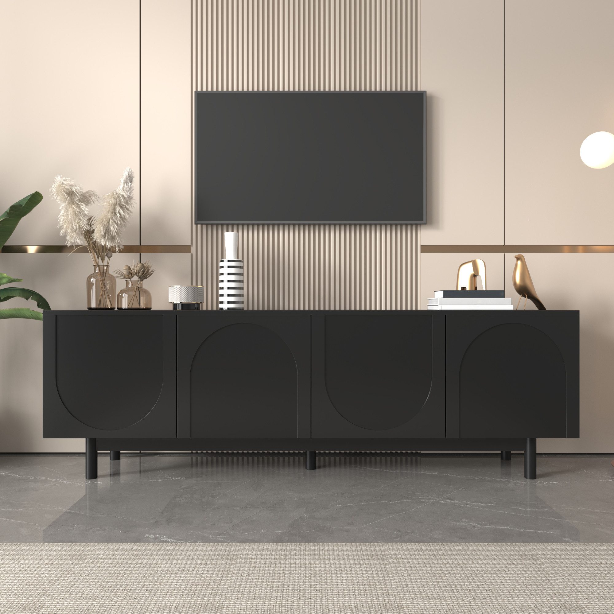 REDOM Lowboard TV-Schrank Fernsehtisch mit Verstellbaren günstig online kaufen