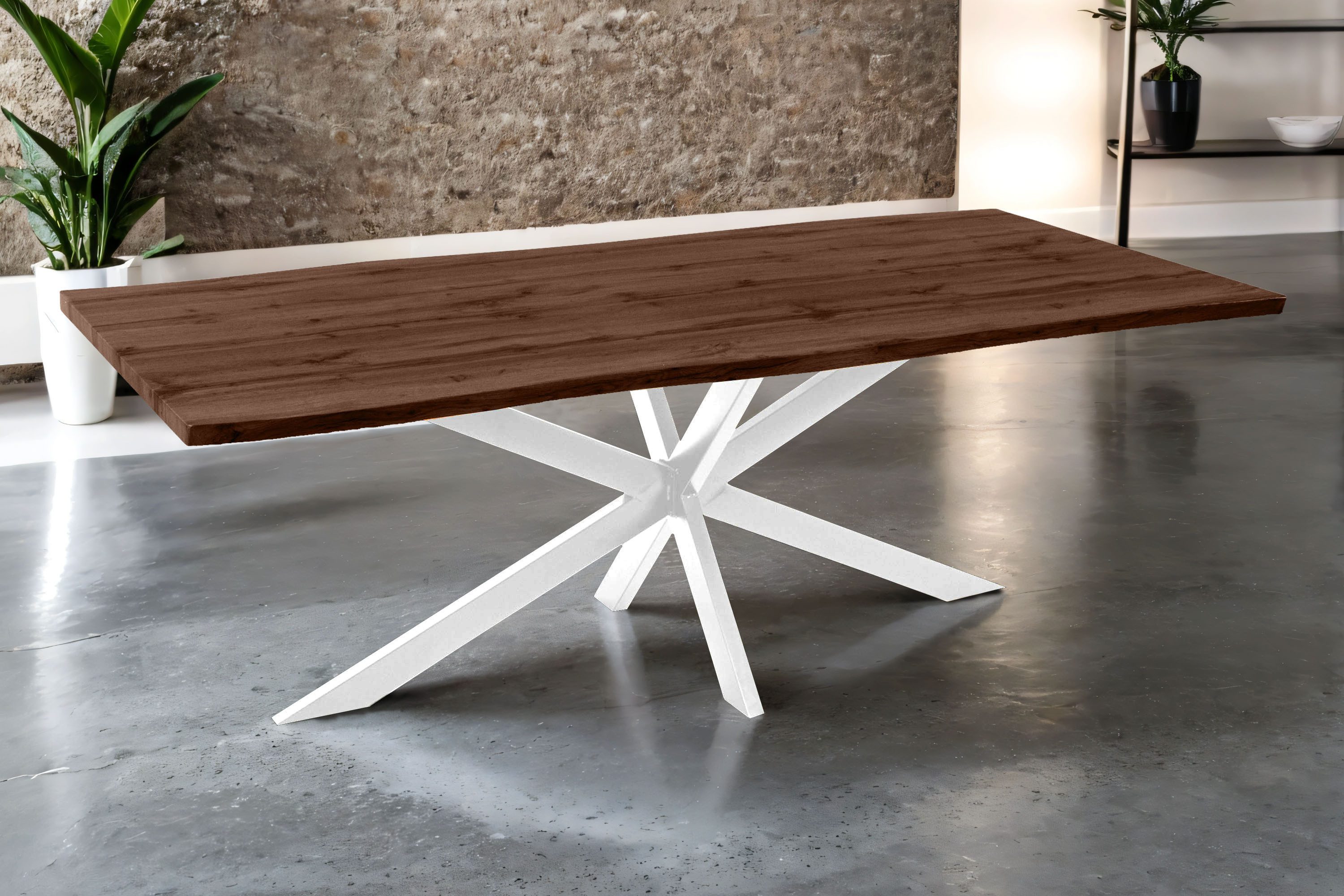 SAM® Esstisch TorbenS, verschiedene Holz-Optiken, Spider-Metallgestell, günstig online kaufen