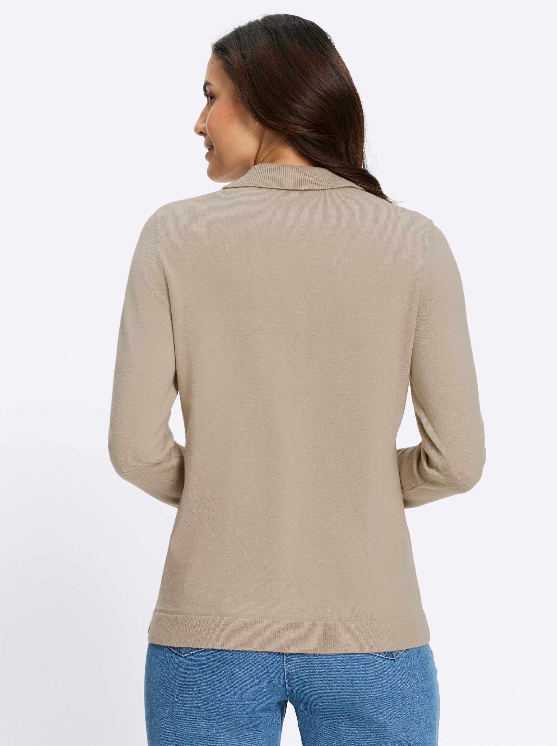 Witt Strickpullover Polopullover Langarm Jersey