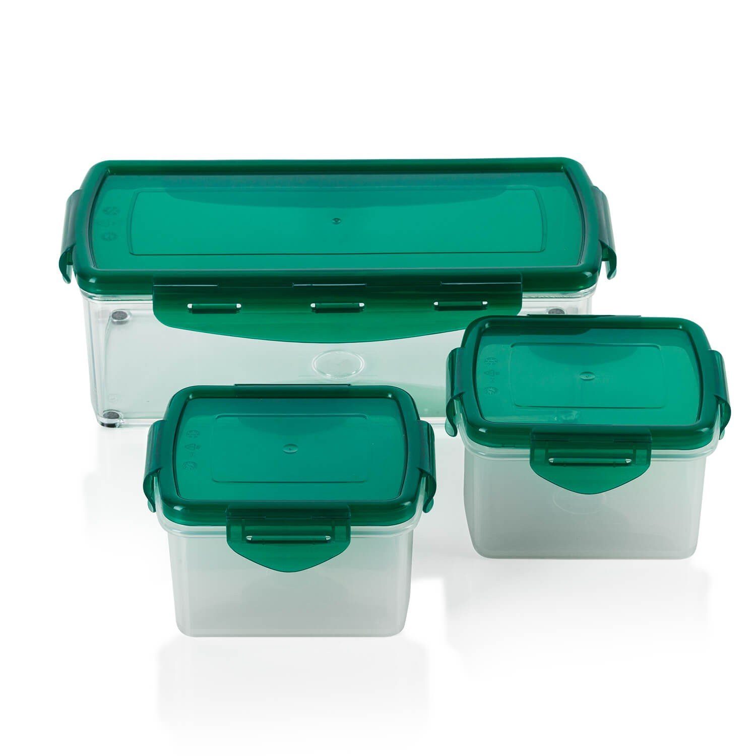 Genius Aufbewahrungssystem Nicer Dicer Fusion smart, (Set), inkl. Frischhaltedeckel(1x 1,25l & 2x0,4l) Auffangbehälter Dosen Box Mintgrün