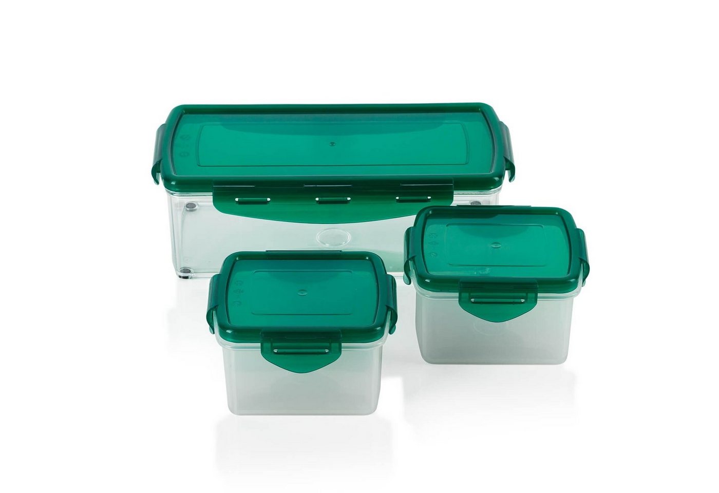 Genius Aufbewahrungssystem Nicer Dicer Fusion smart, (Set), inkl. Frischhaltedeckel(1x 1,25l & 2x0,4l) Auffangbehälter Dosen Box