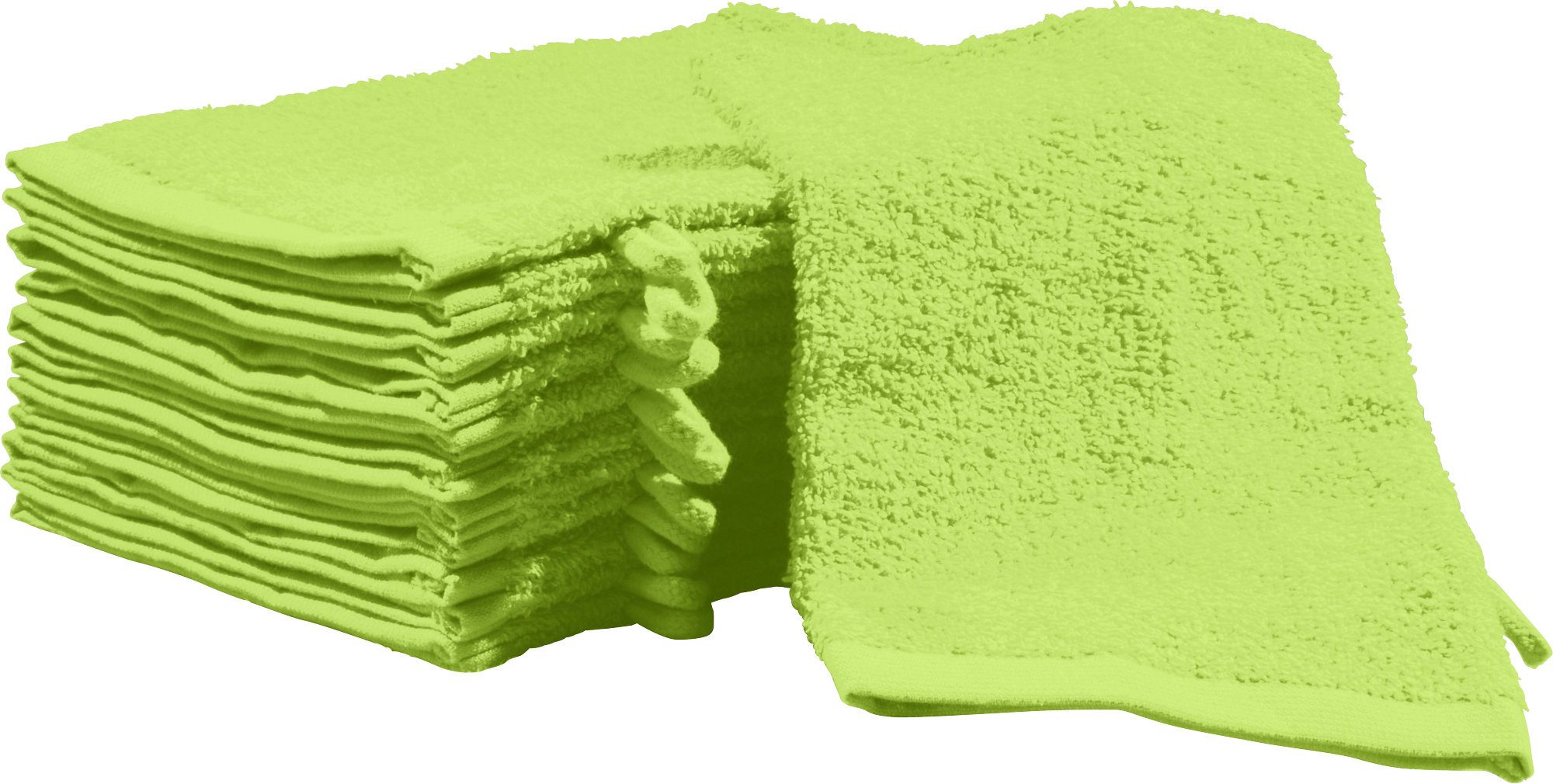 REDBEST Waschhandschuh Waschhandschuh "Oceanside" 12er-Pack, Leichtfrottier, Leichtfrottier Uni