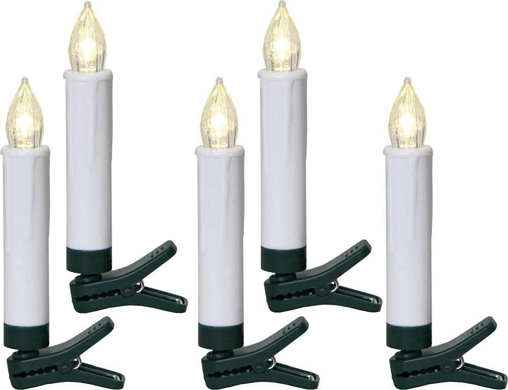 STAR TRADING LED-Christbaumkerzen 003-50-1 LED Kerzen aussen 10er weiß ww