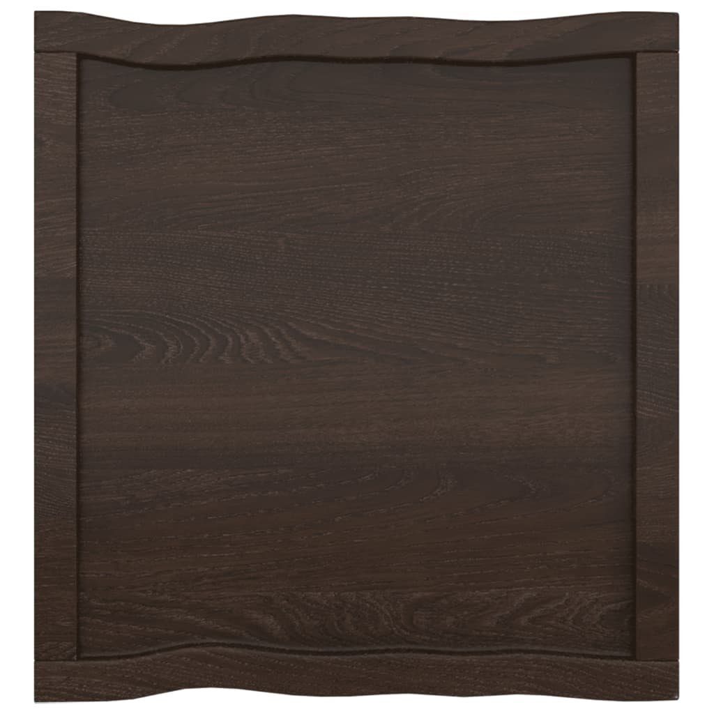 furnicato Baumkante Massivholz (1 St) cm Tischplatte Behandelt 60x60x(2-4)
